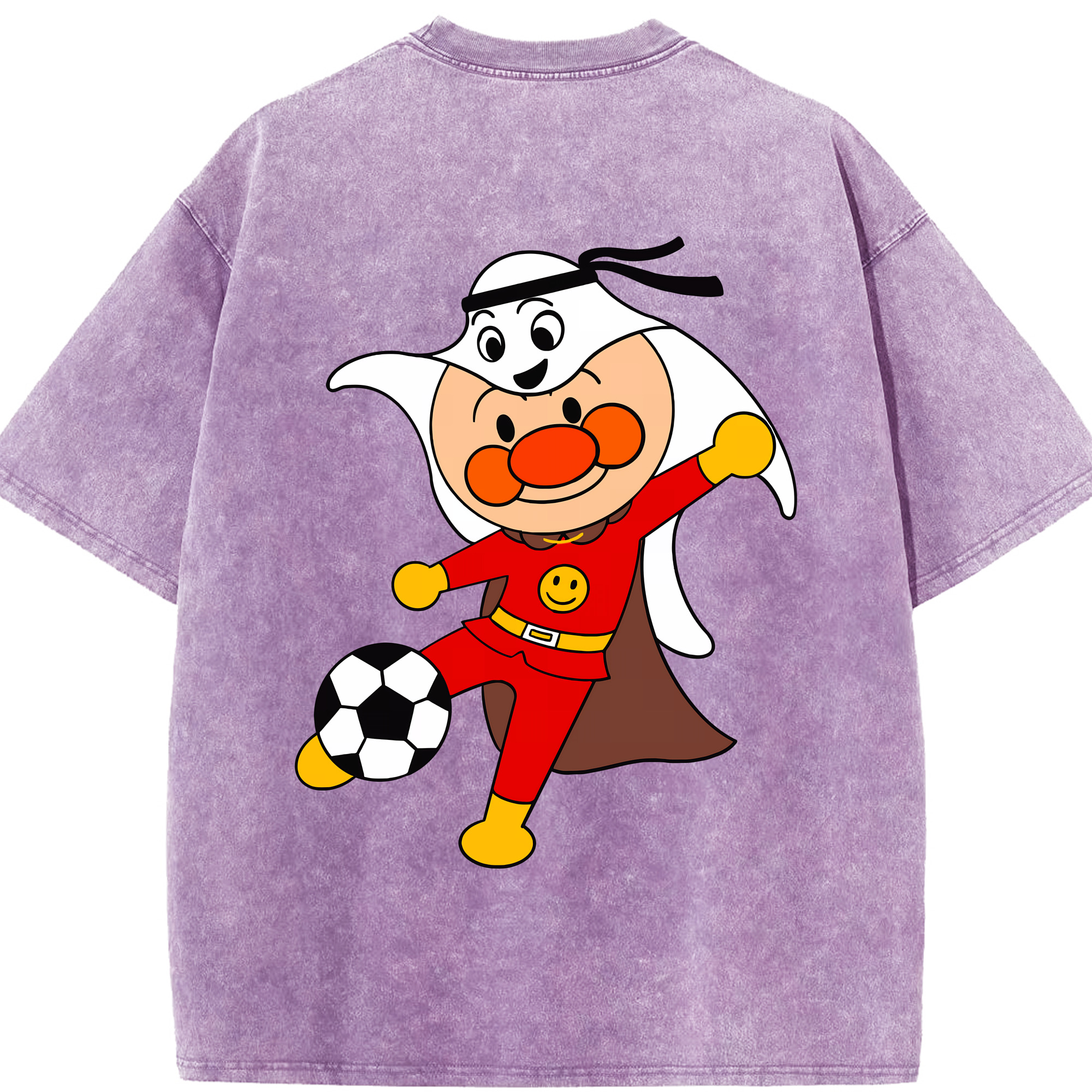 （画像用） アンパンマン Anpanman 綿100% ヴィンテージ風 半袖Tシャツ（背面プリント）