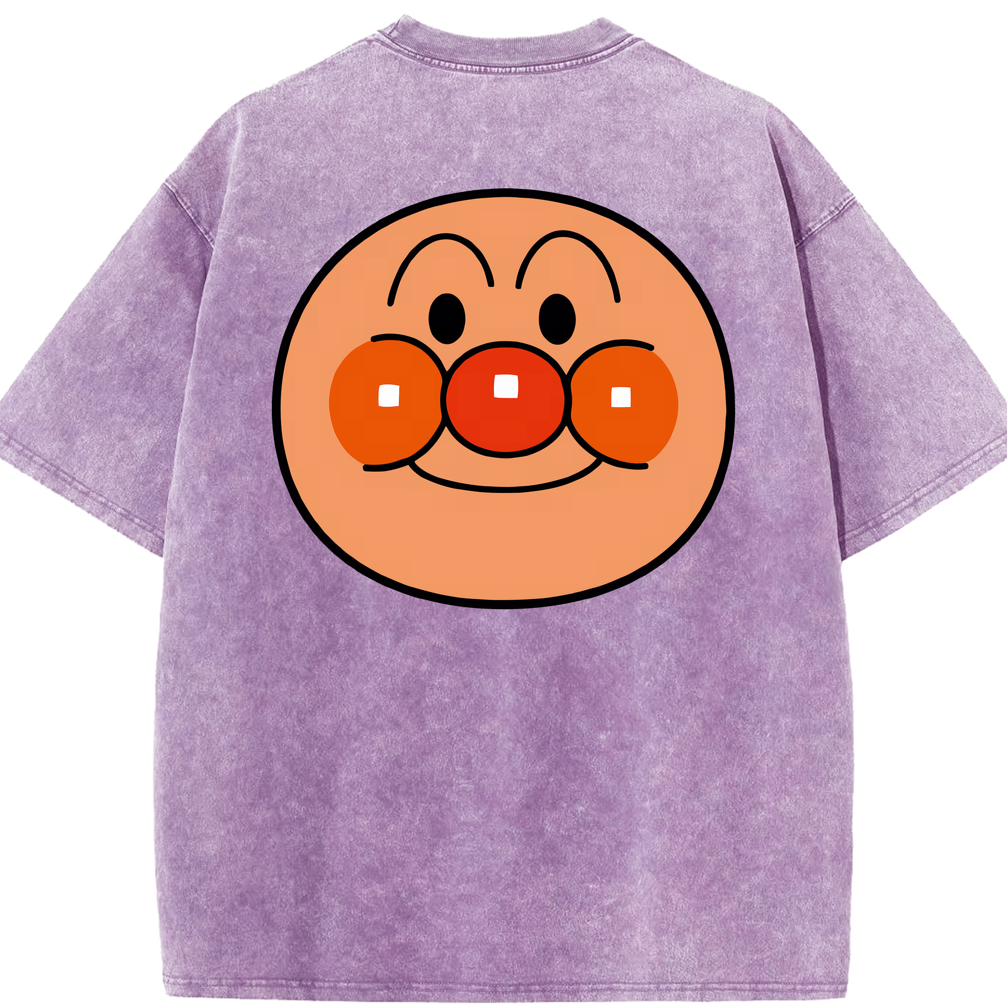 （画像用） アンパンマン Anpanman 綿100% ヴィンテージ風 半袖Tシャツ（背面プリント）