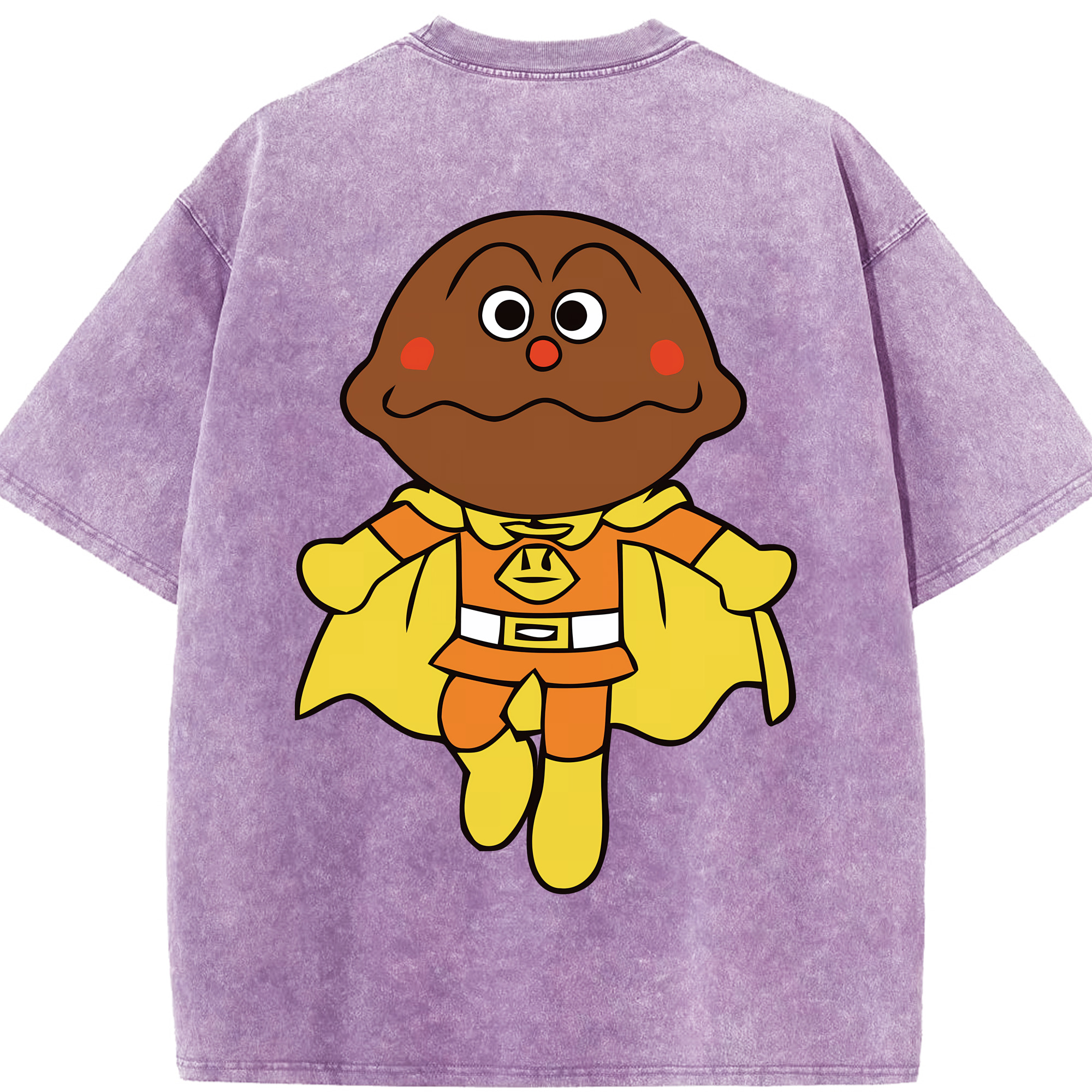 （画像用） アンパンマン Anpanman 綿100% ヴィンテージ風 半袖Tシャツ（背面プリント）