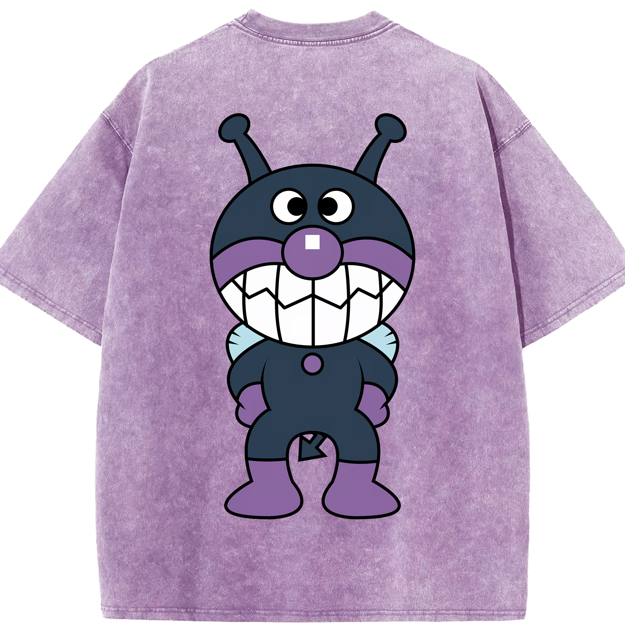 （画像用） アンパンマン Anpanman 綿100% ヴィンテージ風 半袖Tシャツ（背面プリント）