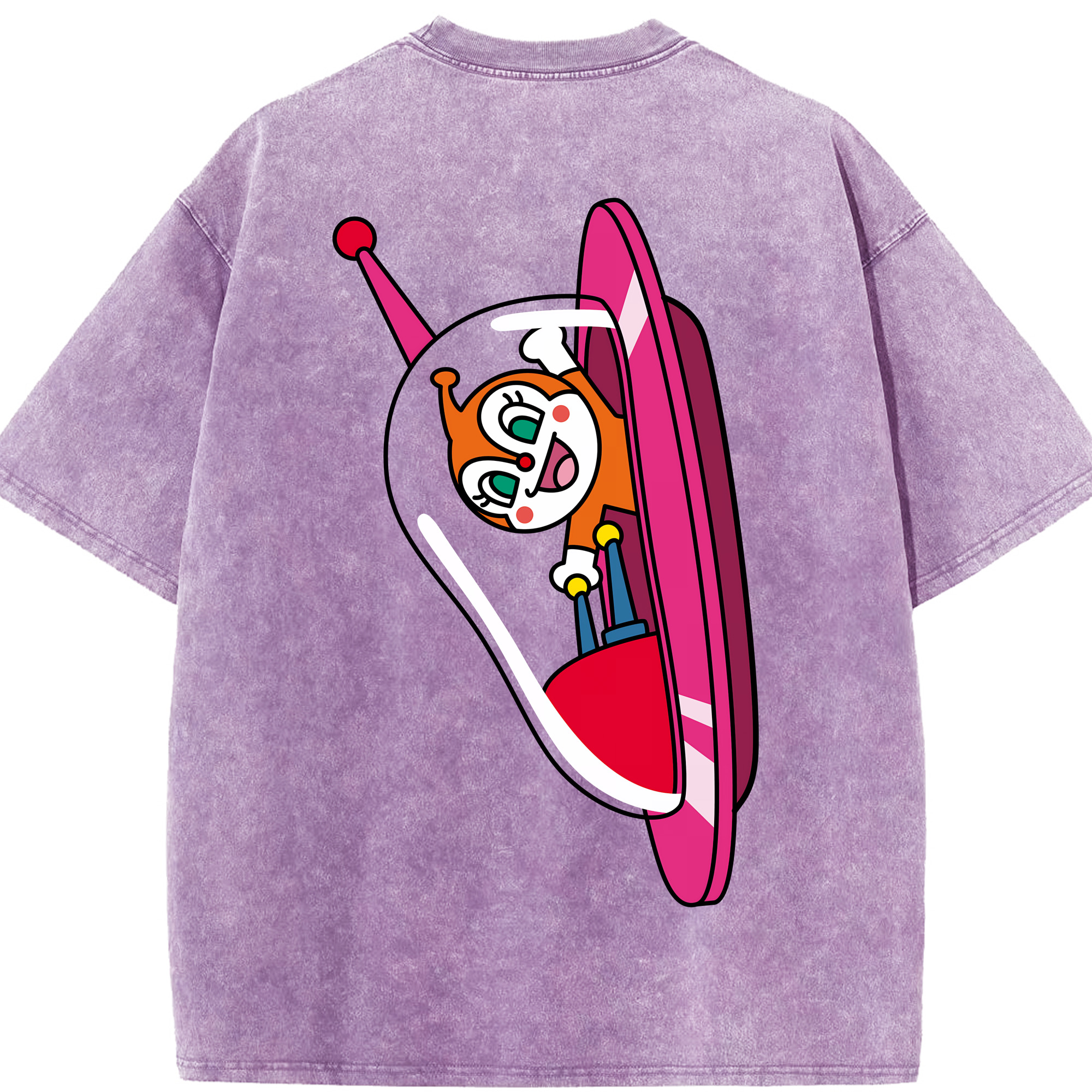 （画像用） アンパンマン Anpanman 綿100% ヴィンテージ風 半袖Tシャツ（背面プリント）