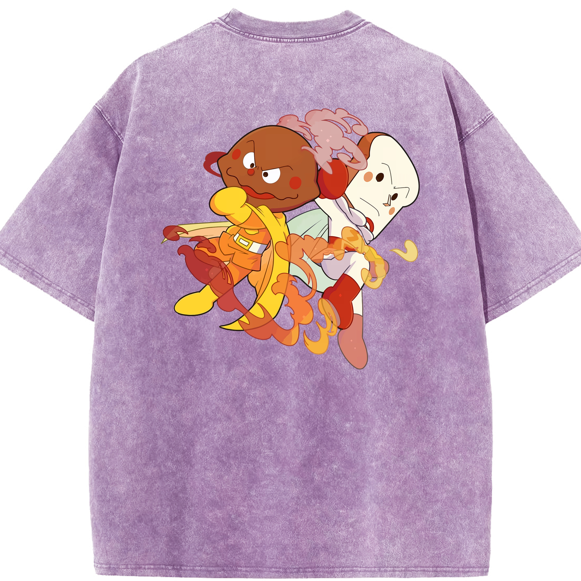 （画像用） アンパンマン Anpanman 綿100% ヴィンテージ風 半袖Tシャツ（背面プリント）