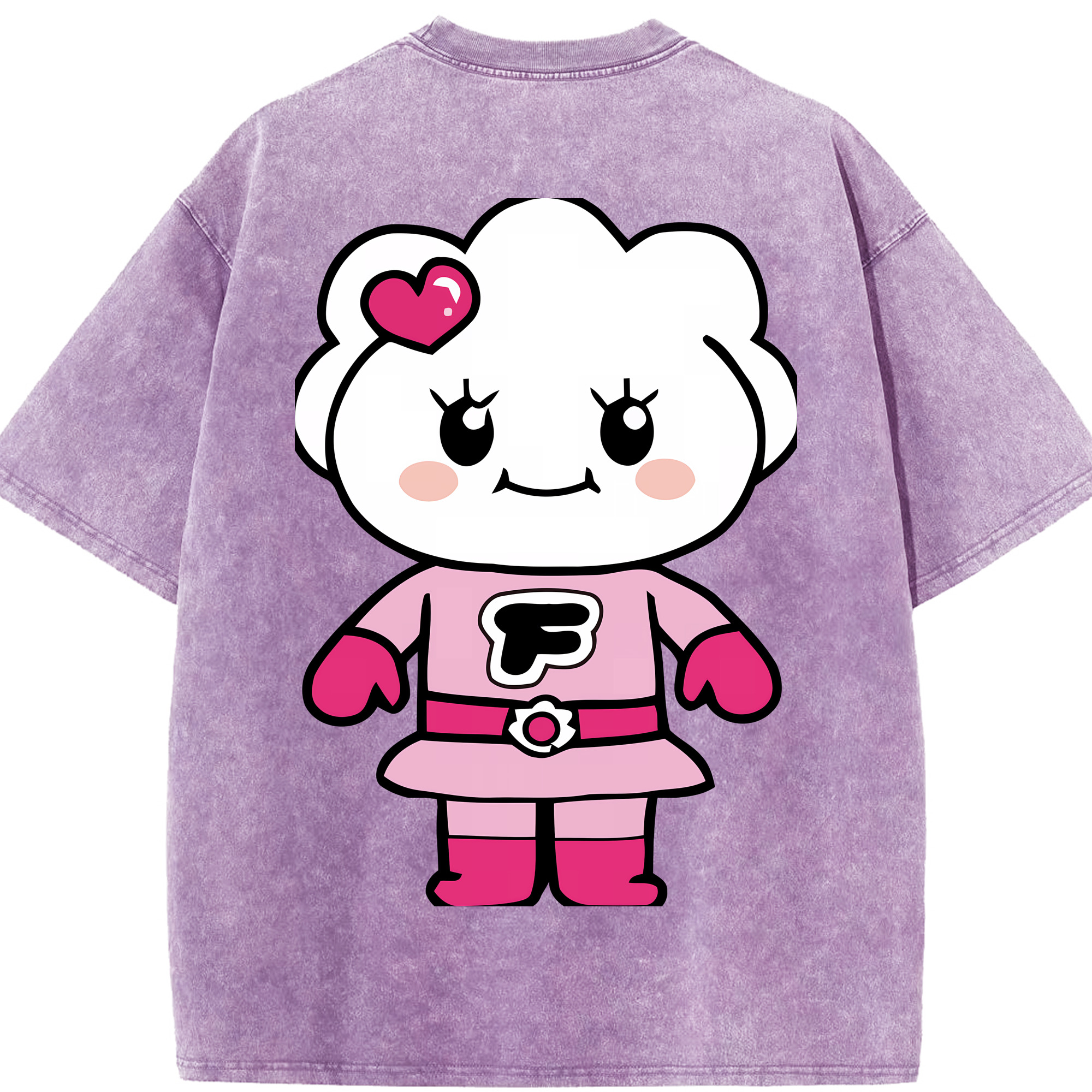 （画像用） アンパンマン Anpanman 綿100% ヴィンテージ風 半袖Tシャツ（背面プリント）