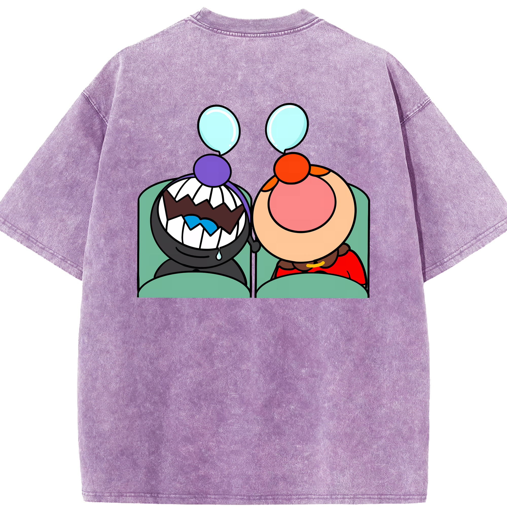 （画像用） アンパンマン Anpanman 綿100% ヴィンテージ風 半袖Tシャツ（背面プリント）