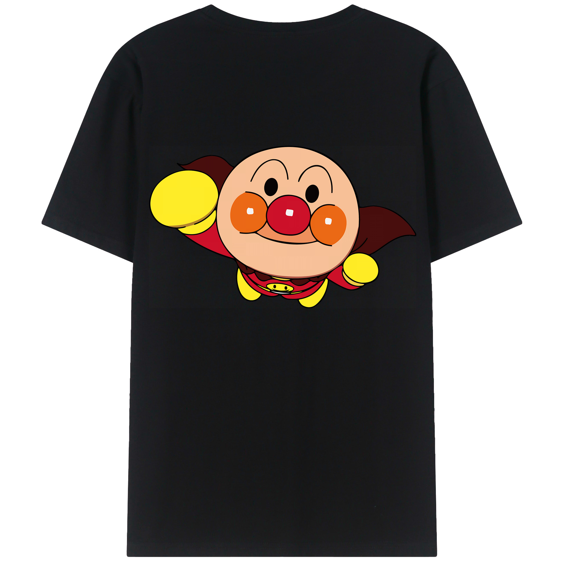 （画像用） アンパンマン Anpanman 綿100％ メンズ半袖Tシャツ（バックプリント） 通気性