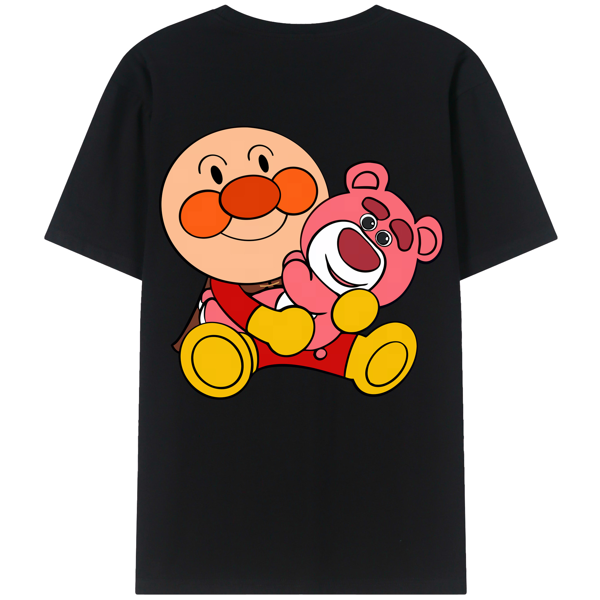 （画像用） アンパンマン Anpanman 綿100％ メンズ半袖Tシャツ（バックプリント） 通気性