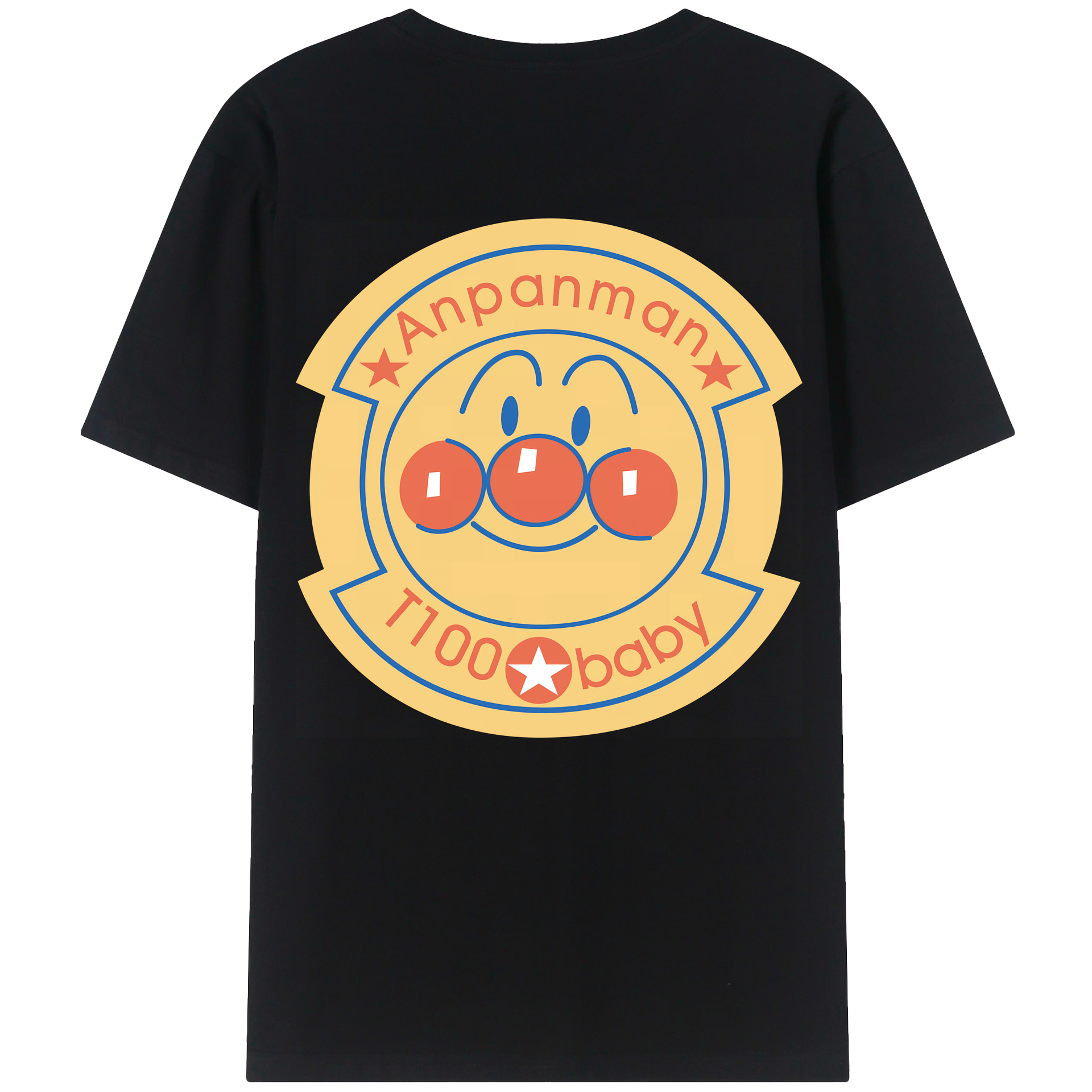 （画像用） アンパンマン Anpanman 綿100％ メンズ半袖Tシャツ（バックプリント） 通気性
