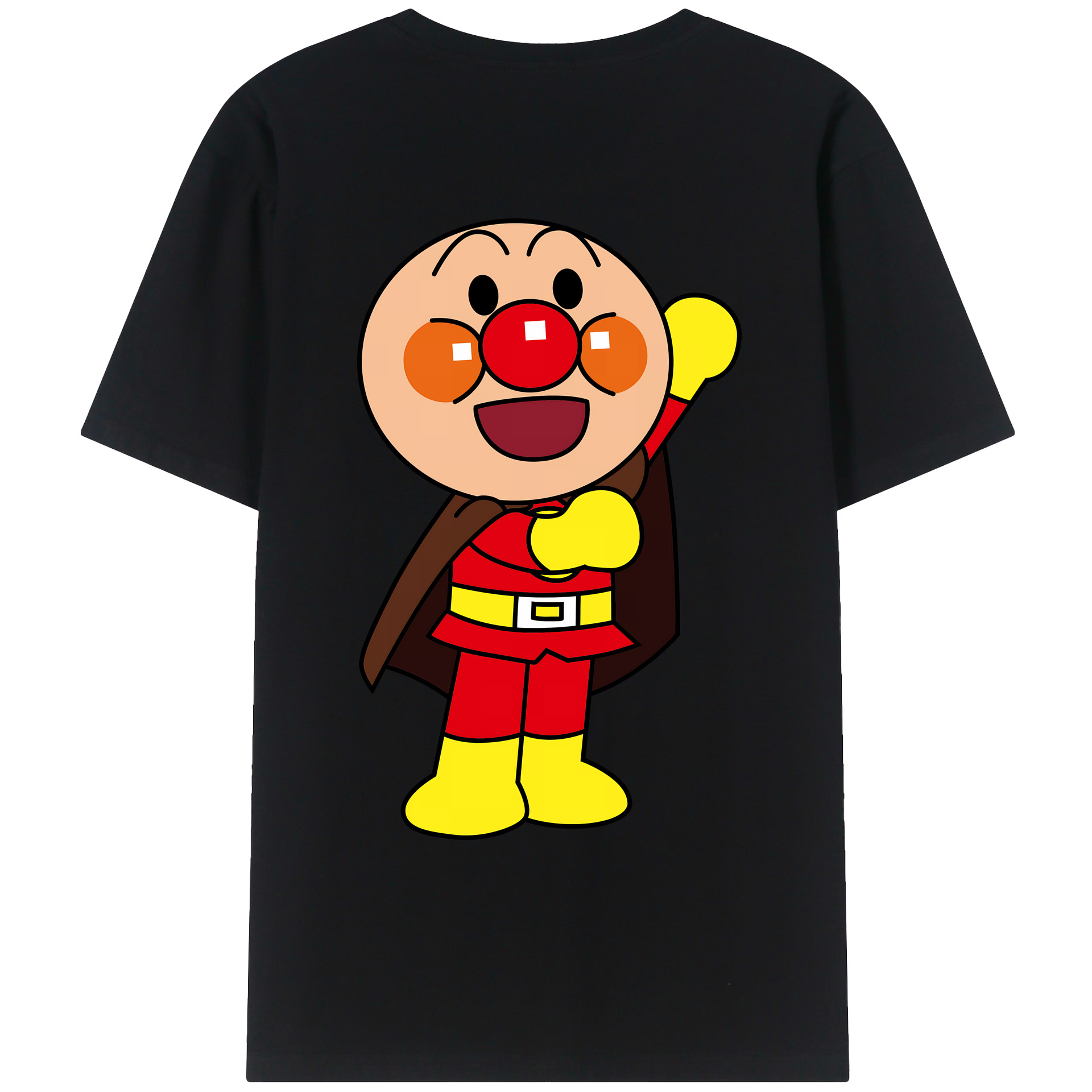 （画像用） アンパンマン Anpanman 綿100％ メンズ半袖Tシャツ（バックプリント） 通気性
