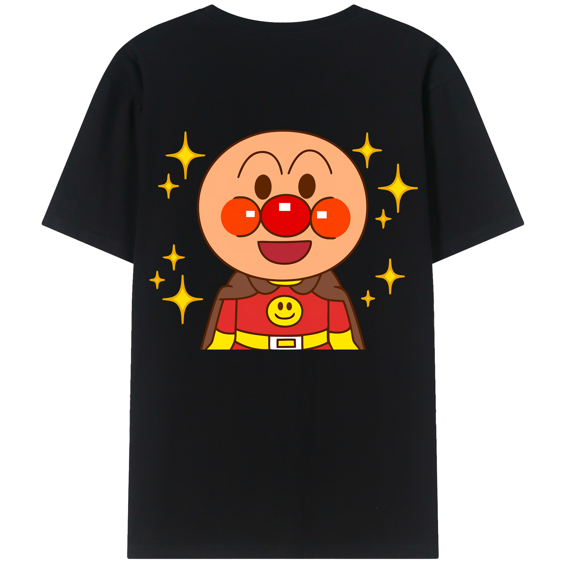 （画像用） アンパンマン Anpanman 綿100％ メンズ半袖Tシャツ（バックプリント） 通気性