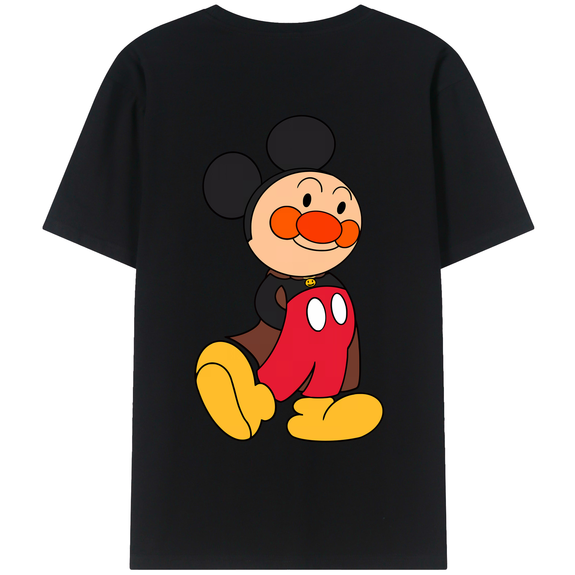 （画像用） アンパンマン Anpanman 綿100％ メンズ半袖Tシャツ（バックプリント） 通気性