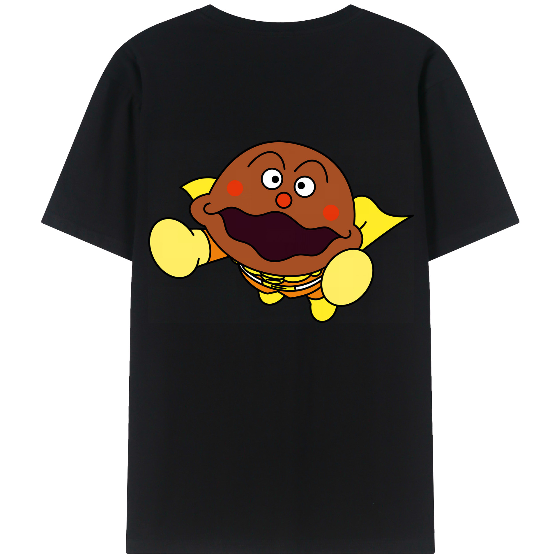 （画像用） アンパンマン Anpanman 綿100％ メンズ半袖Tシャツ（バックプリント） 通気性