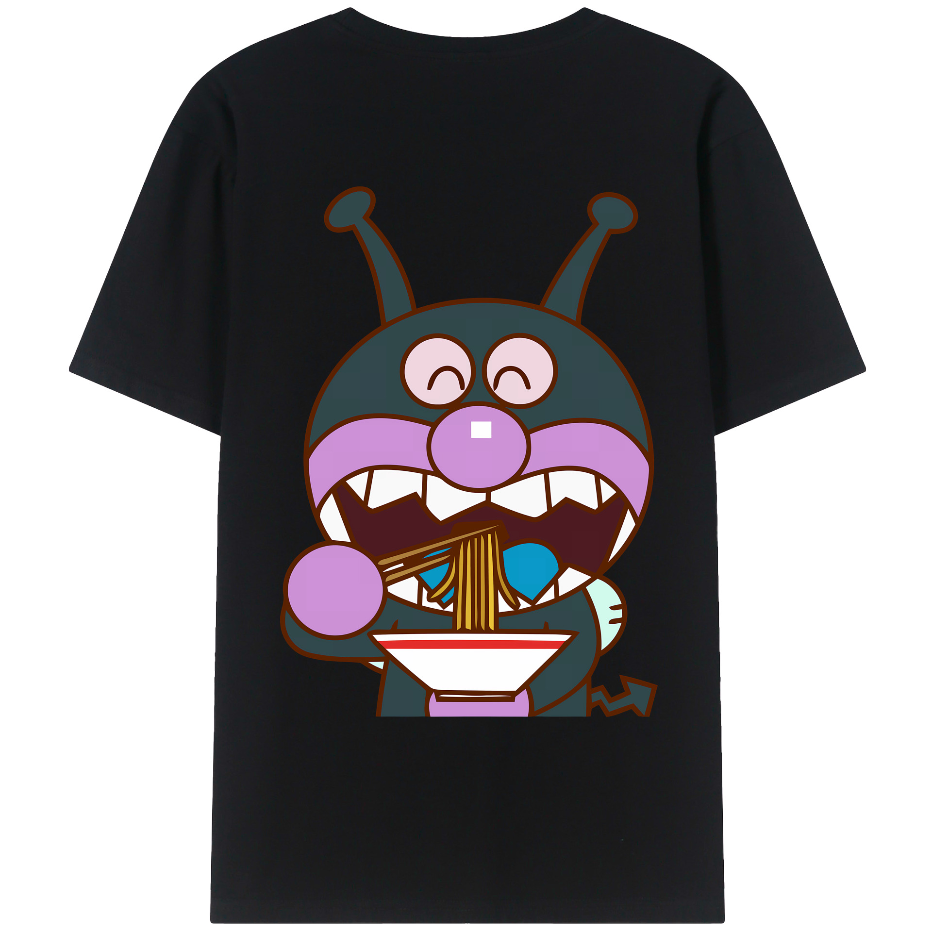 （画像用） アンパンマン Anpanman 綿100％ メンズ半袖Tシャツ（バックプリント） 通気性