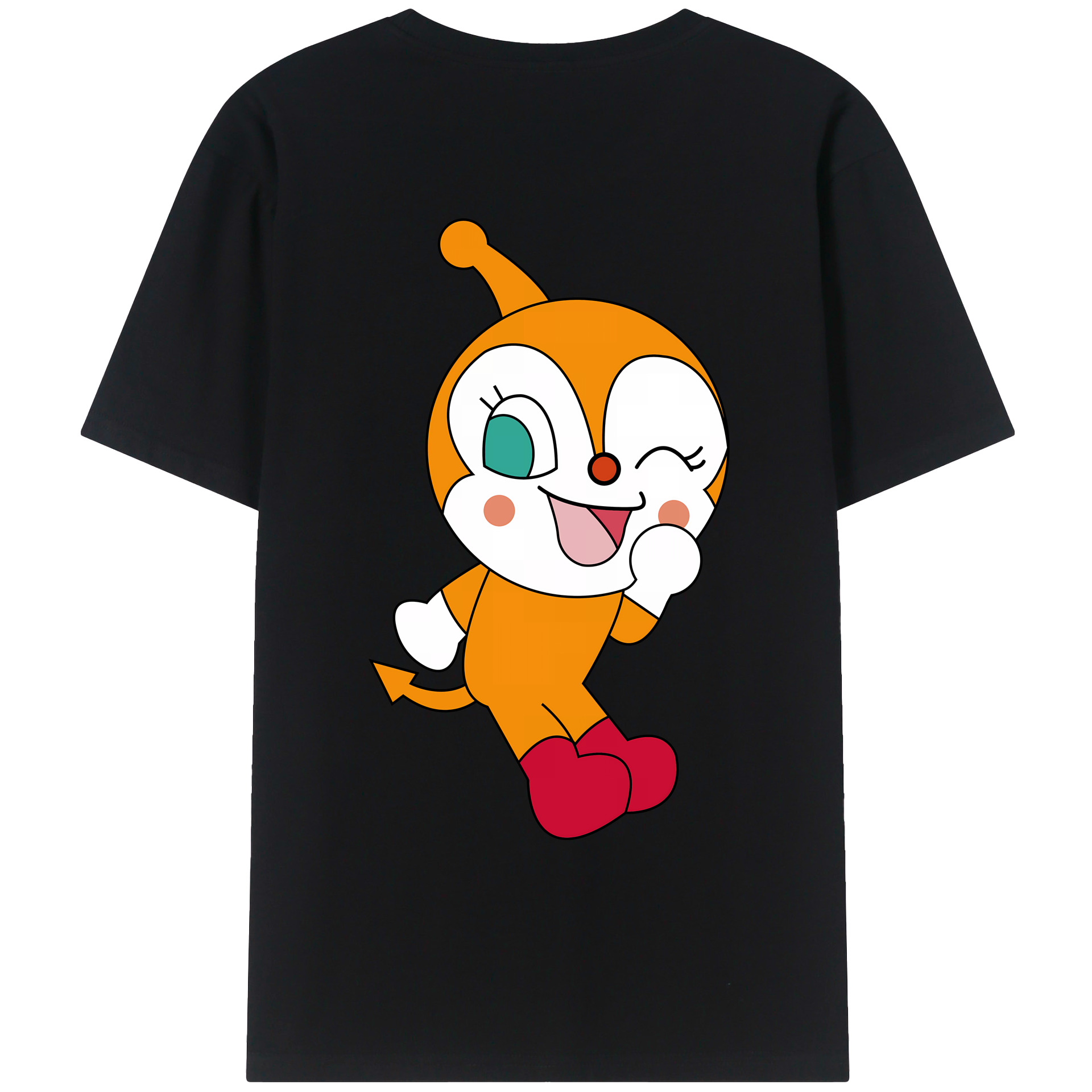 （画像用） アンパンマン Anpanman 綿100％ メンズ半袖Tシャツ（バックプリント） 通気性