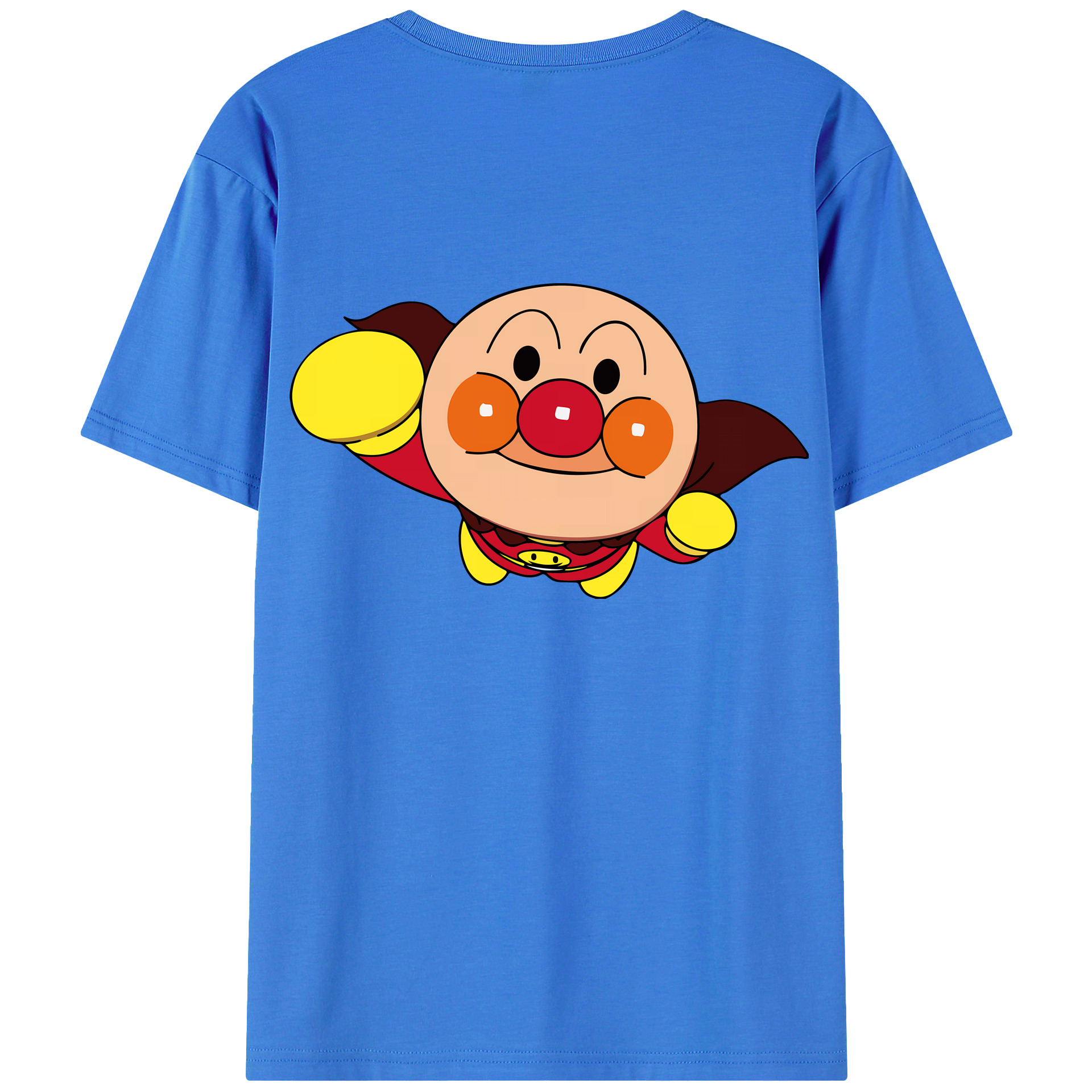 （画像用） アンパンマン Anpanman 綿100％ メンズ半袖Tシャツ（バックプリント） 通気性