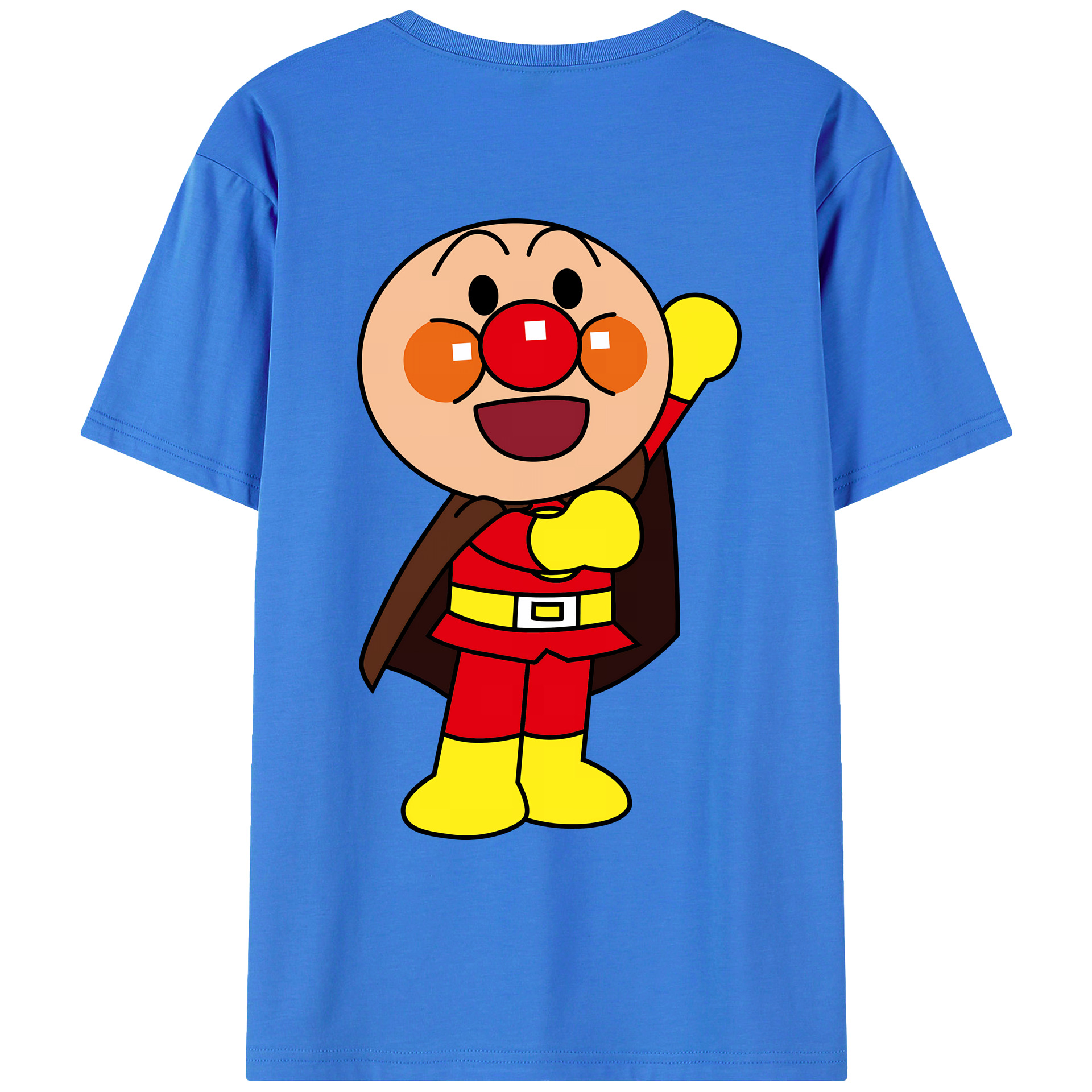（画像用） アンパンマン Anpanman 綿100％ メンズ半袖Tシャツ（バックプリント） 通気性