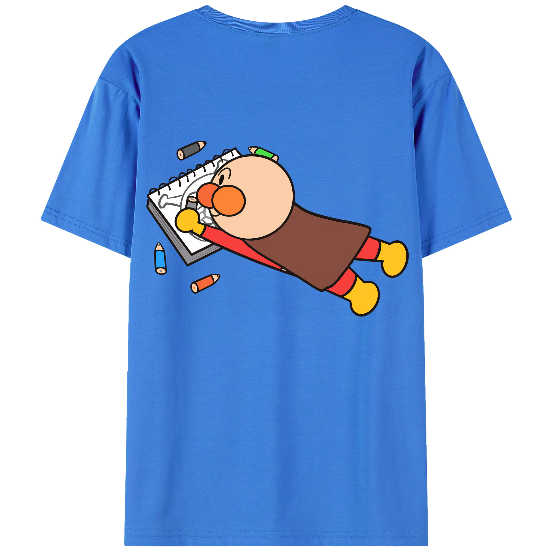 （画像用） アンパンマン Anpanman 綿100％ メンズ半袖Tシャツ（バックプリント） 通気性