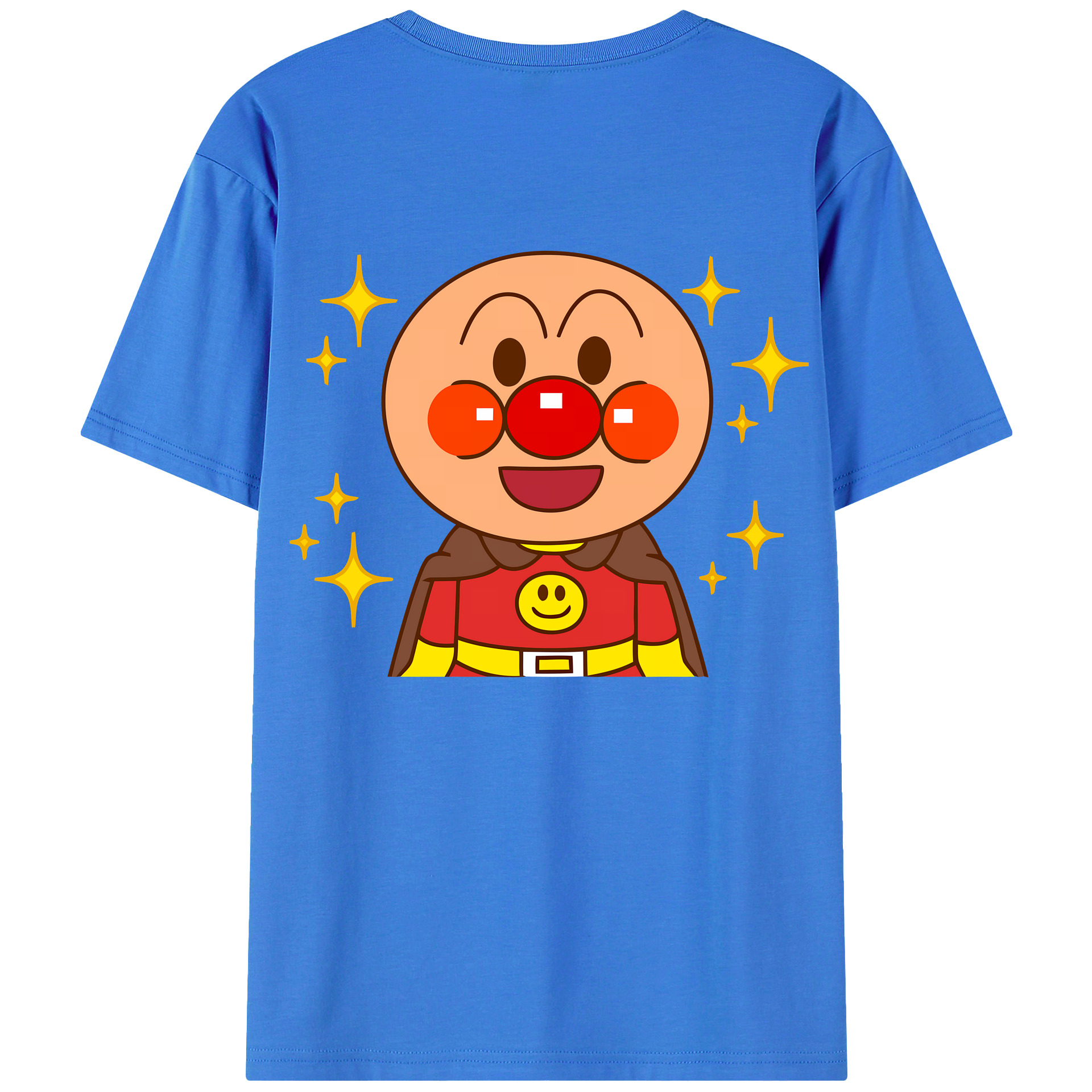 （画像用） アンパンマン Anpanman 綿100％ メンズ半袖Tシャツ（バックプリント） 通気性