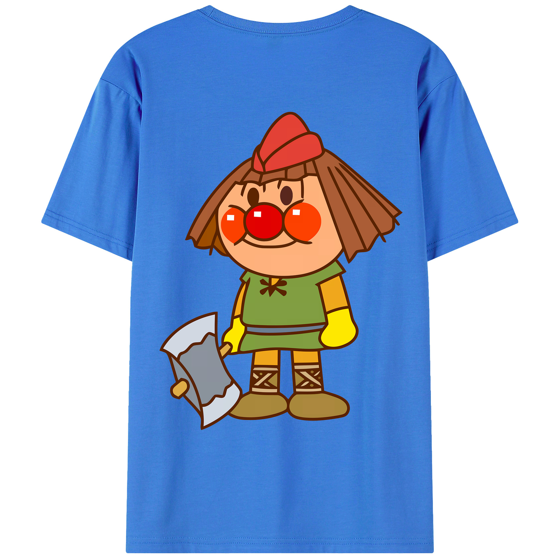 （画像用） アンパンマン Anpanman 綿100％ メンズ半袖Tシャツ（バックプリント） 通気性
