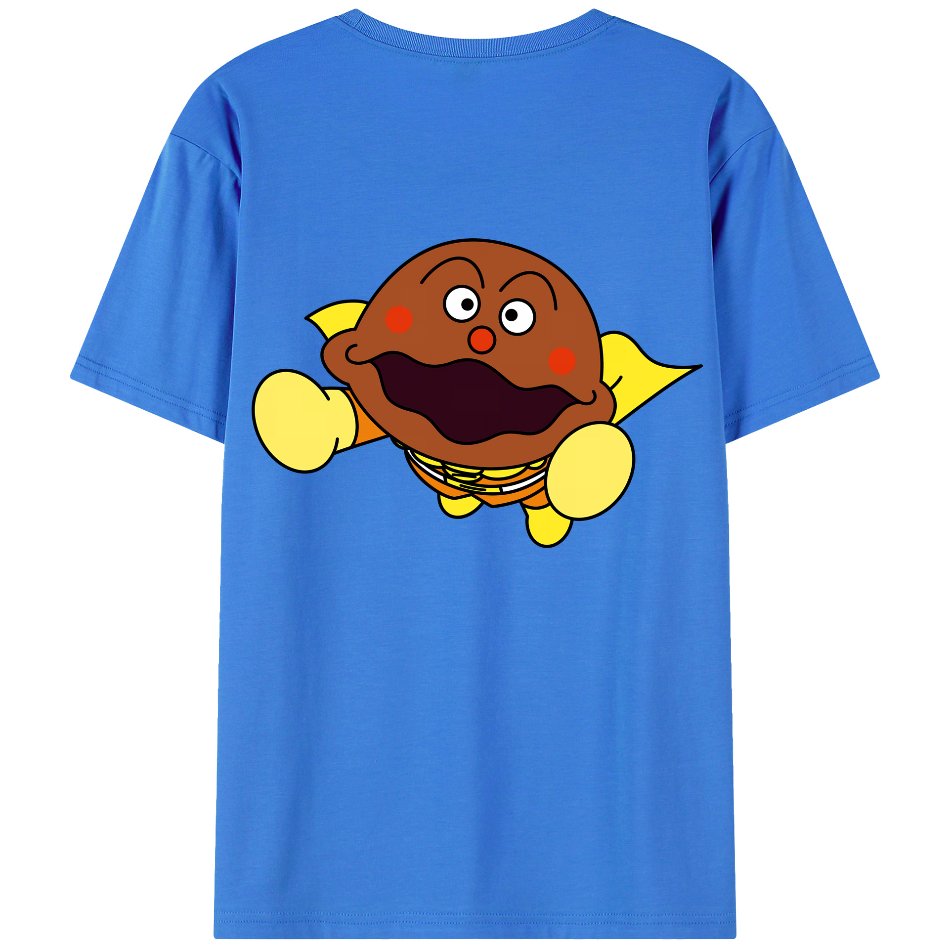 （画像用） アンパンマン Anpanman 綿100％ メンズ半袖Tシャツ（バックプリント） 通気性