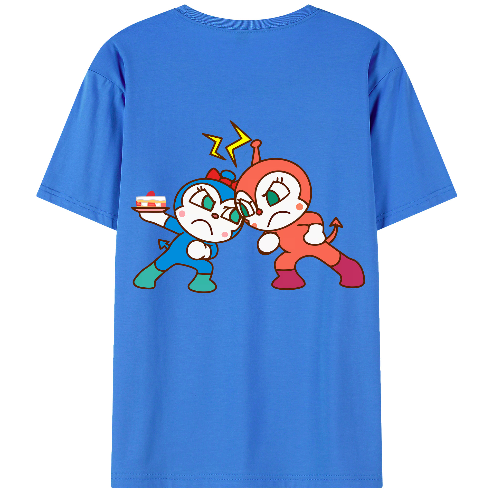（画像用） アンパンマン Anpanman 綿100％ メンズ半袖Tシャツ（バックプリント） 通気性