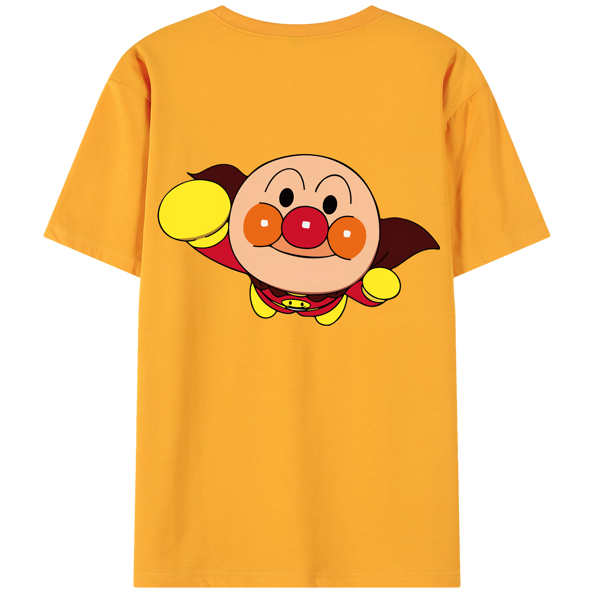 （画像用） アンパンマン Anpanman 綿100％ メンズ半袖Tシャツ（バックプリント） 通気性