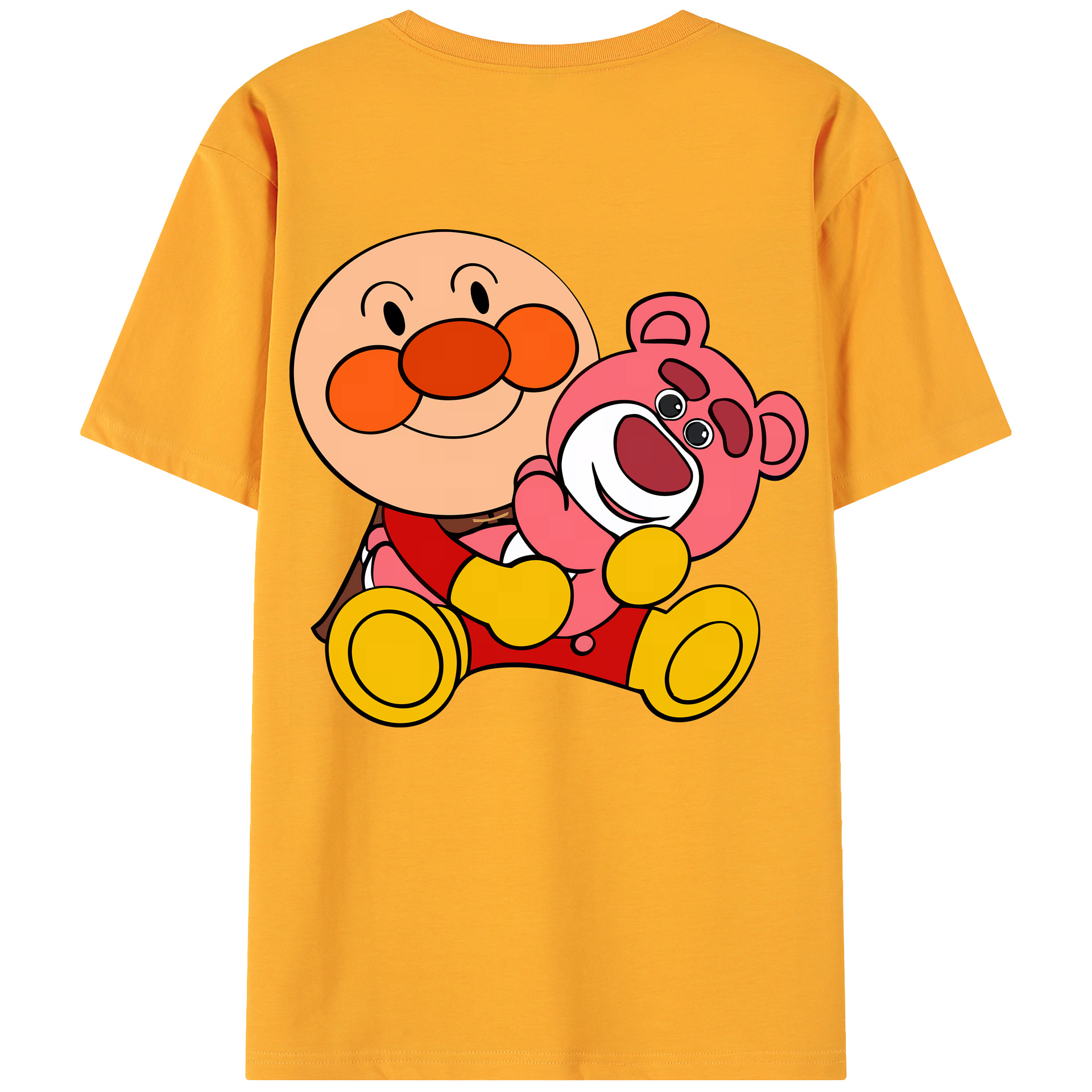 （画像用） アンパンマン Anpanman 綿100％ メンズ半袖Tシャツ（バックプリント） 通気性