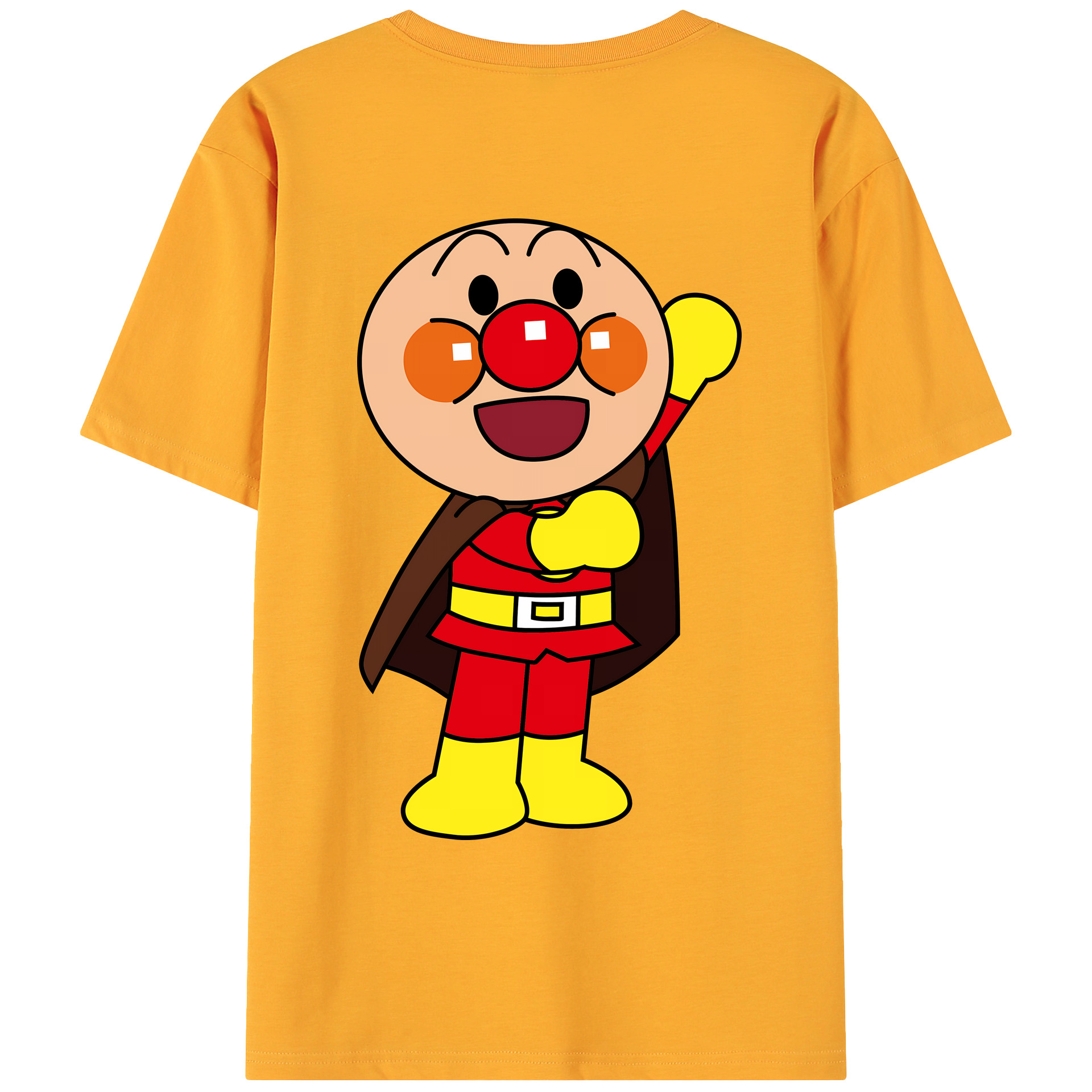 （画像用） アンパンマン Anpanman 綿100％ メンズ半袖Tシャツ（バックプリント） 通気性