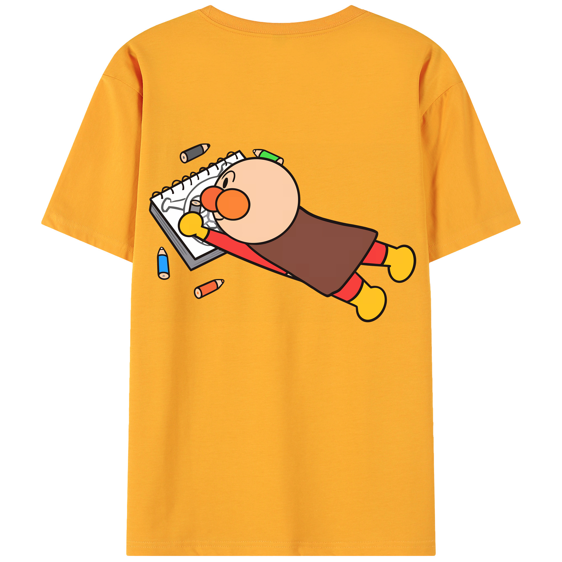 （画像用） アンパンマン Anpanman 綿100％ メンズ半袖Tシャツ（バックプリント） 通気性