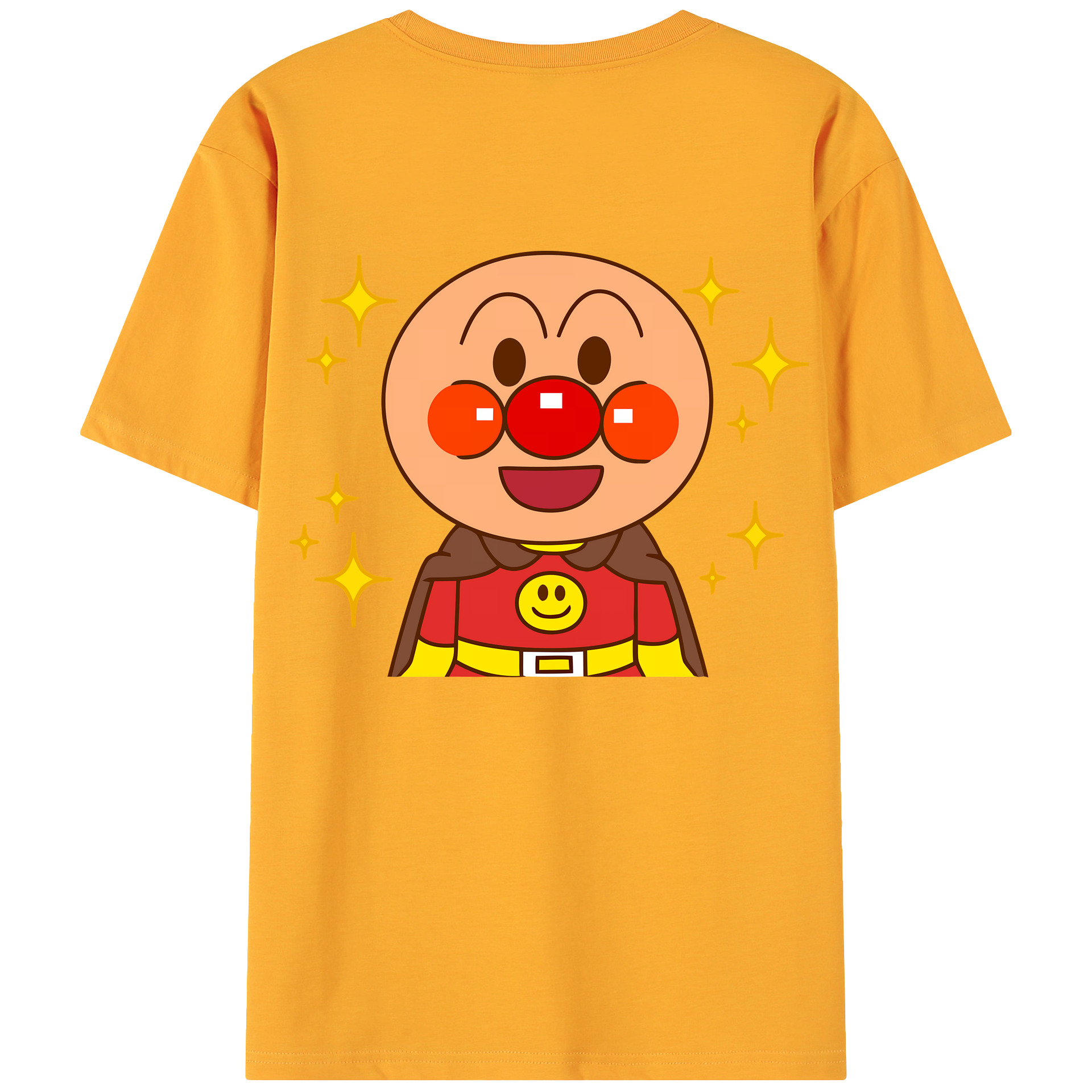 （画像用） アンパンマン Anpanman 綿100％ メンズ半袖Tシャツ（バックプリント） 通気性