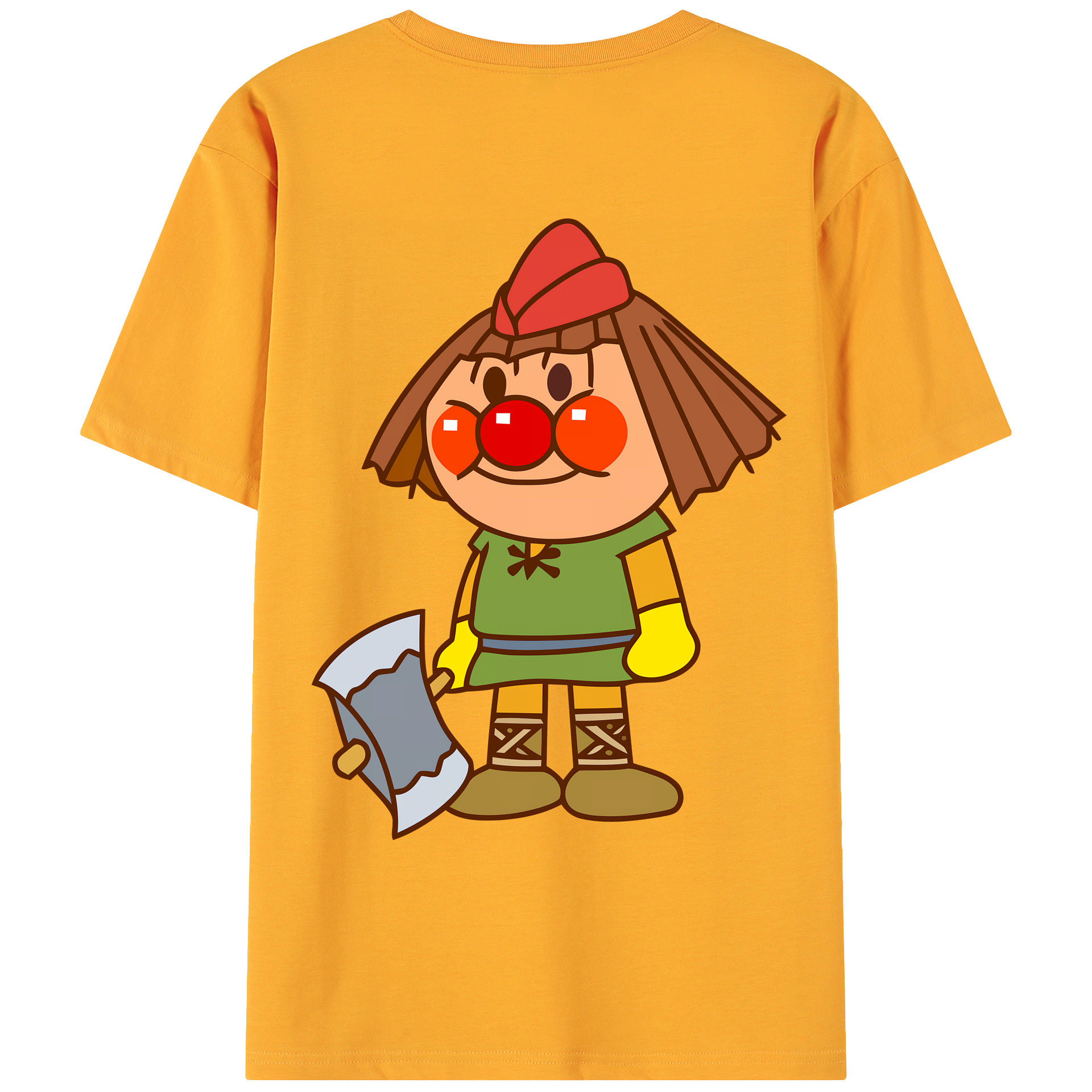 （画像用） アンパンマン Anpanman 綿100％ メンズ半袖Tシャツ（バックプリント） 通気性
