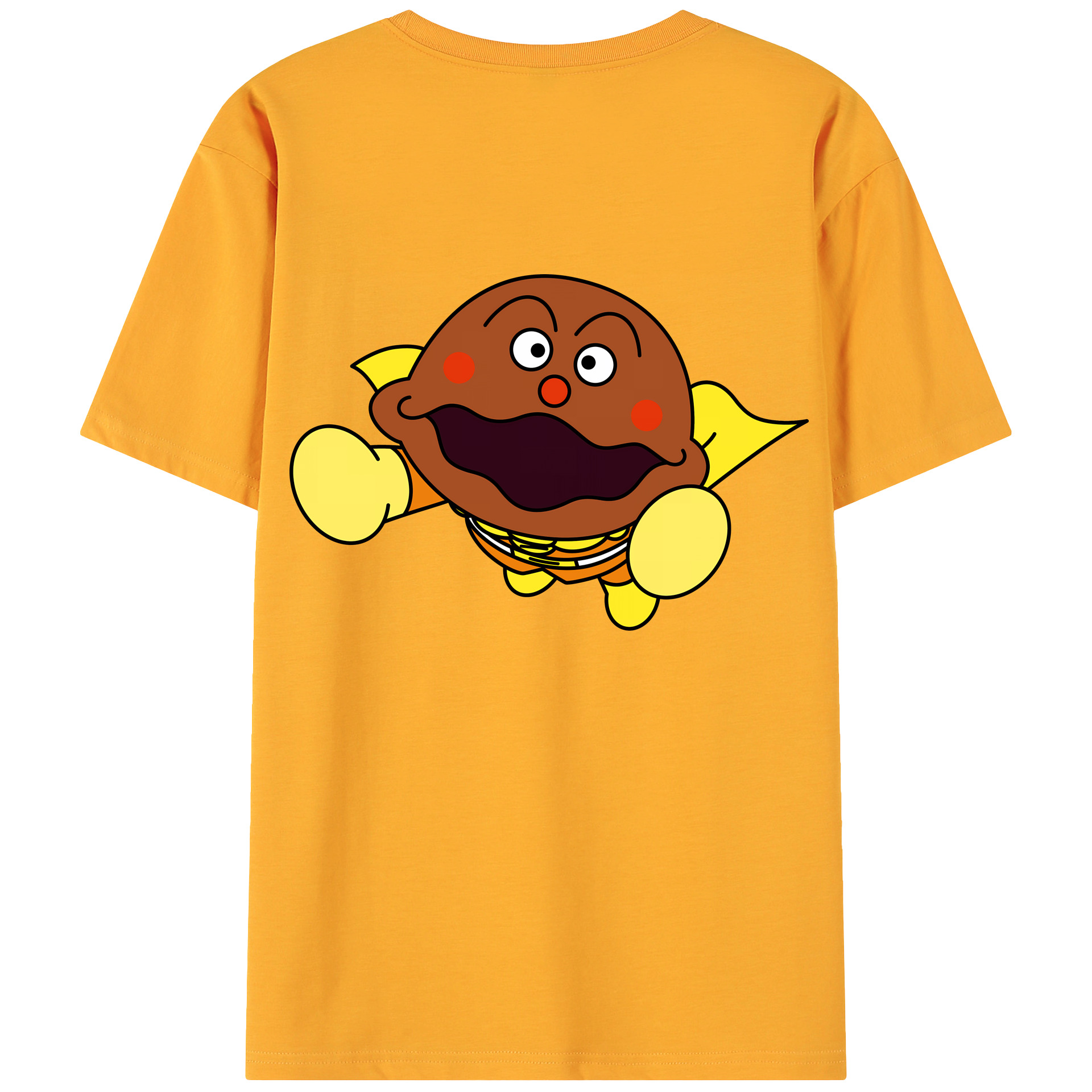 （画像用） アンパンマン Anpanman 綿100％ メンズ半袖Tシャツ（バックプリント） 通気性