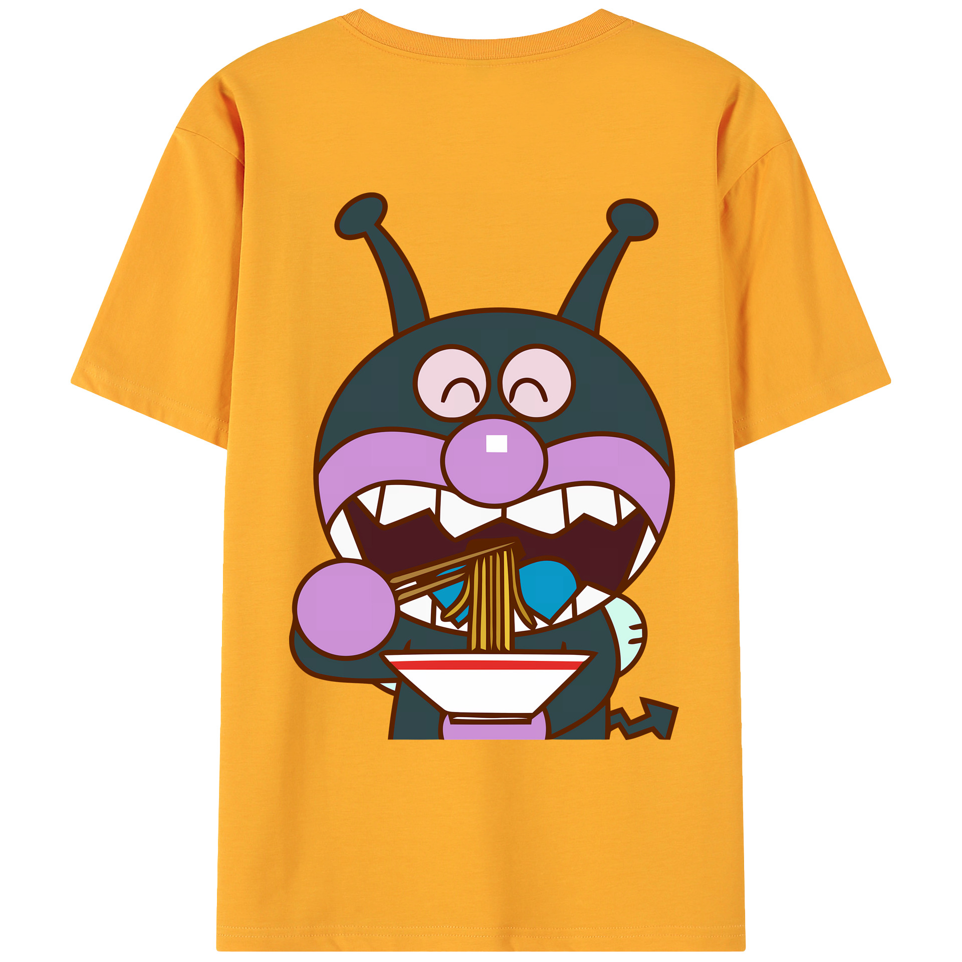 （画像用） アンパンマン Anpanman 綿100％ メンズ半袖Tシャツ（バックプリント） 通気性