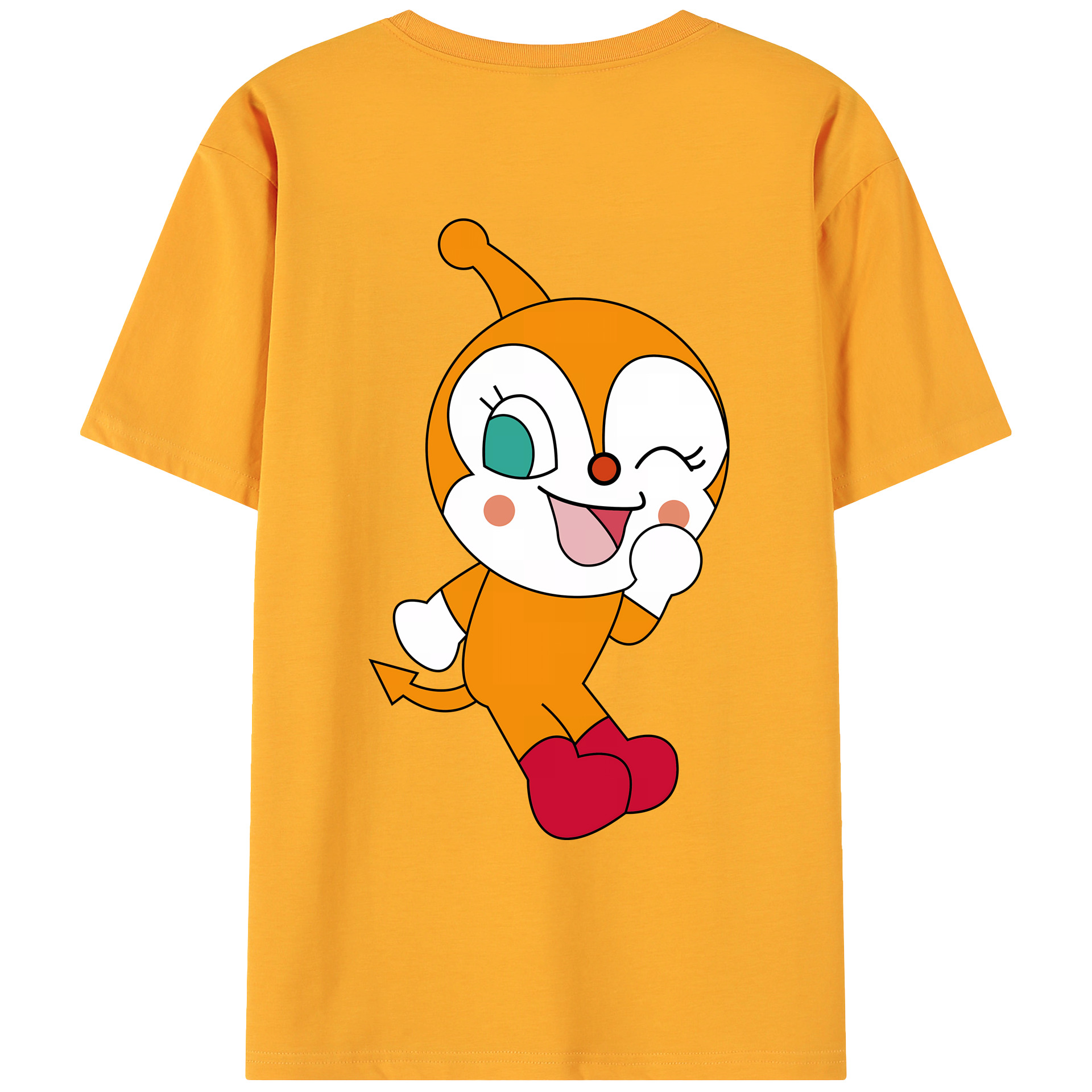 （画像用） アンパンマン Anpanman 綿100％ メンズ半袖Tシャツ（バックプリント） 通気性