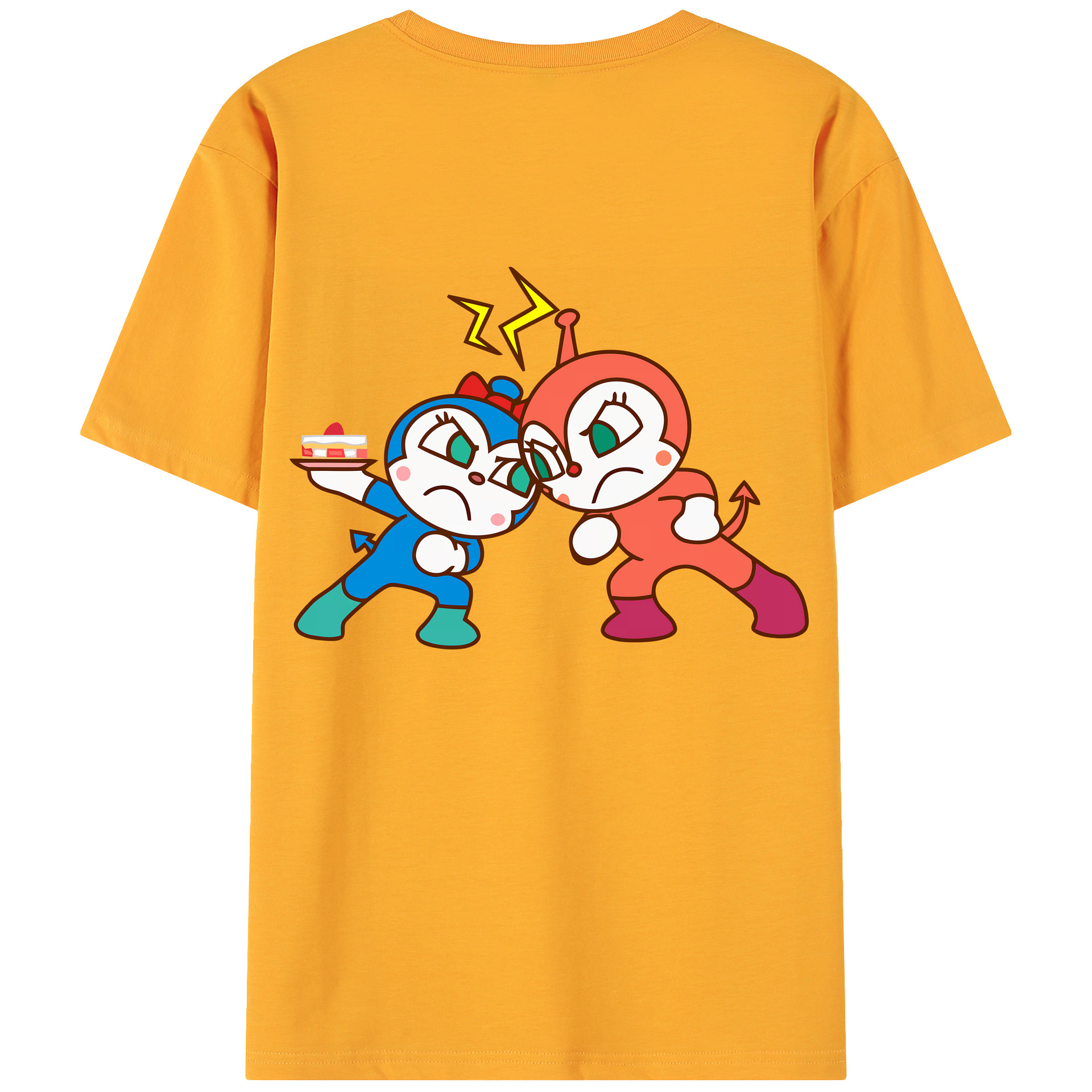 （画像用） アンパンマン Anpanman 綿100％ メンズ半袖Tシャツ（バックプリント） 通気性