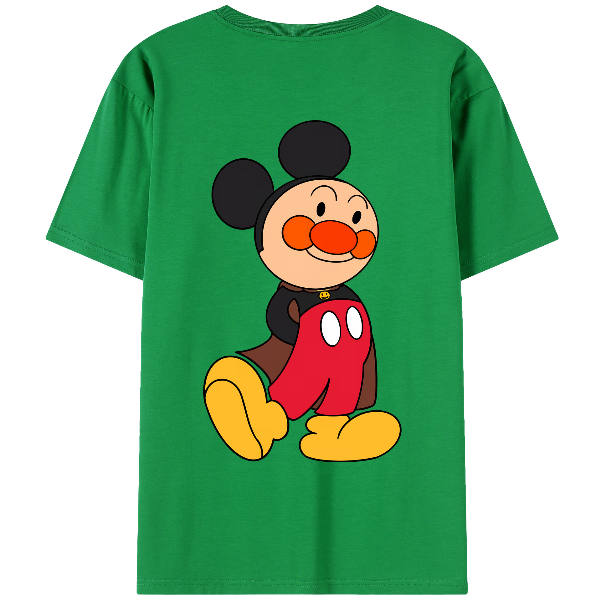 （画像用） アンパンマン Anpanman 綿100％ メンズ半袖Tシャツ（バックプリント） 通気性