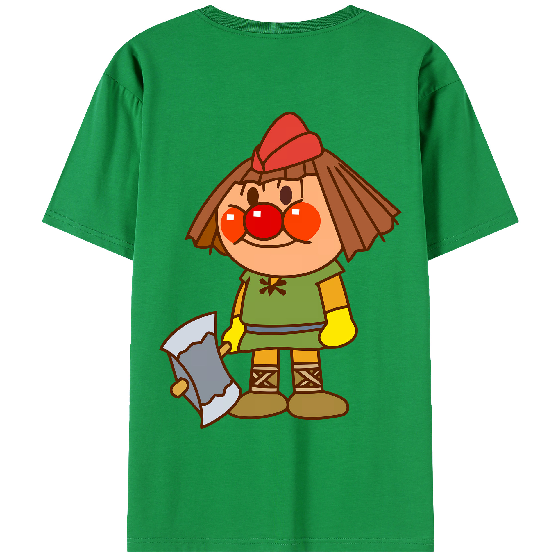 （画像用） アンパンマン Anpanman 綿100％ メンズ半袖Tシャツ（バックプリント） 通気性