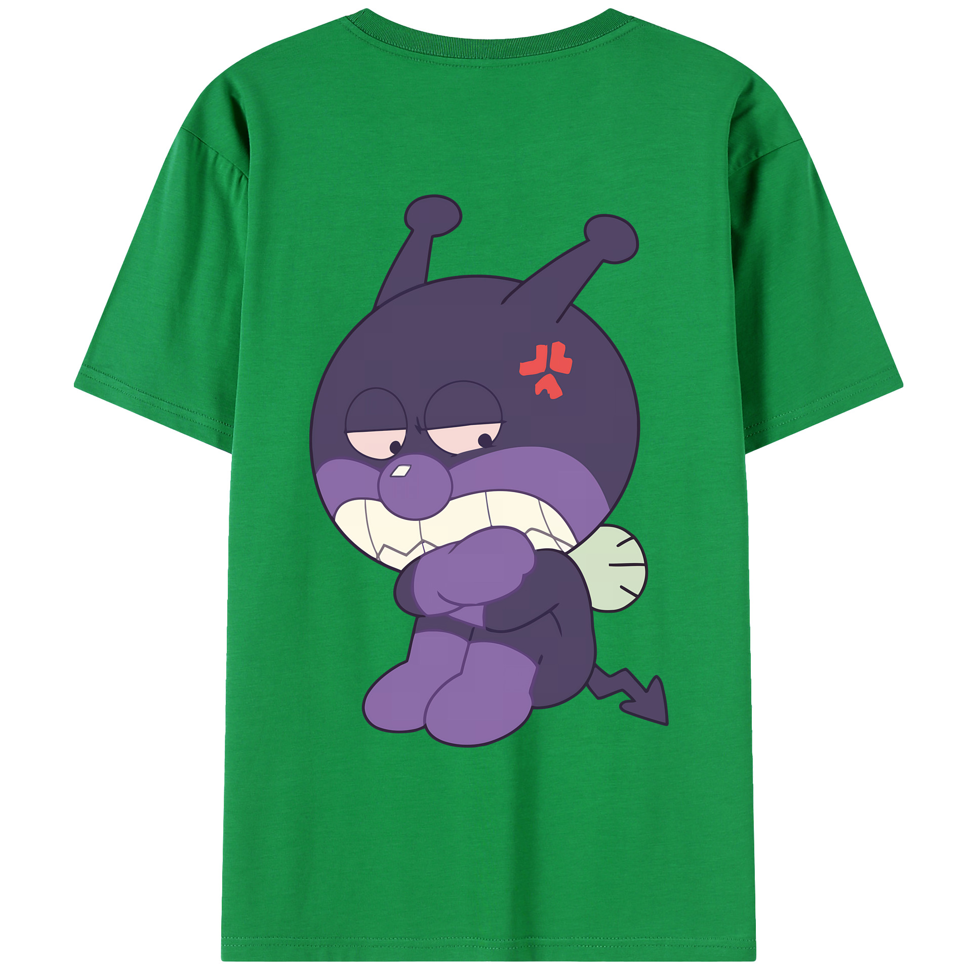 （画像用） アンパンマン Anpanman 綿100％ メンズ半袖Tシャツ（バックプリント） 通気性