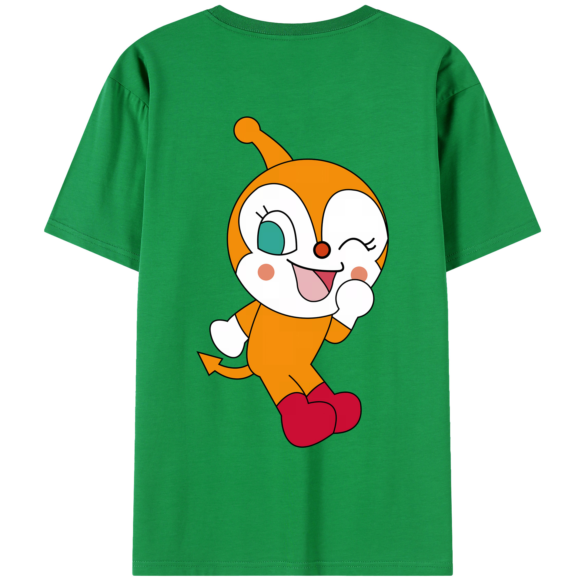 （画像用） アンパンマン Anpanman 綿100％ メンズ半袖Tシャツ（バックプリント） 通気性