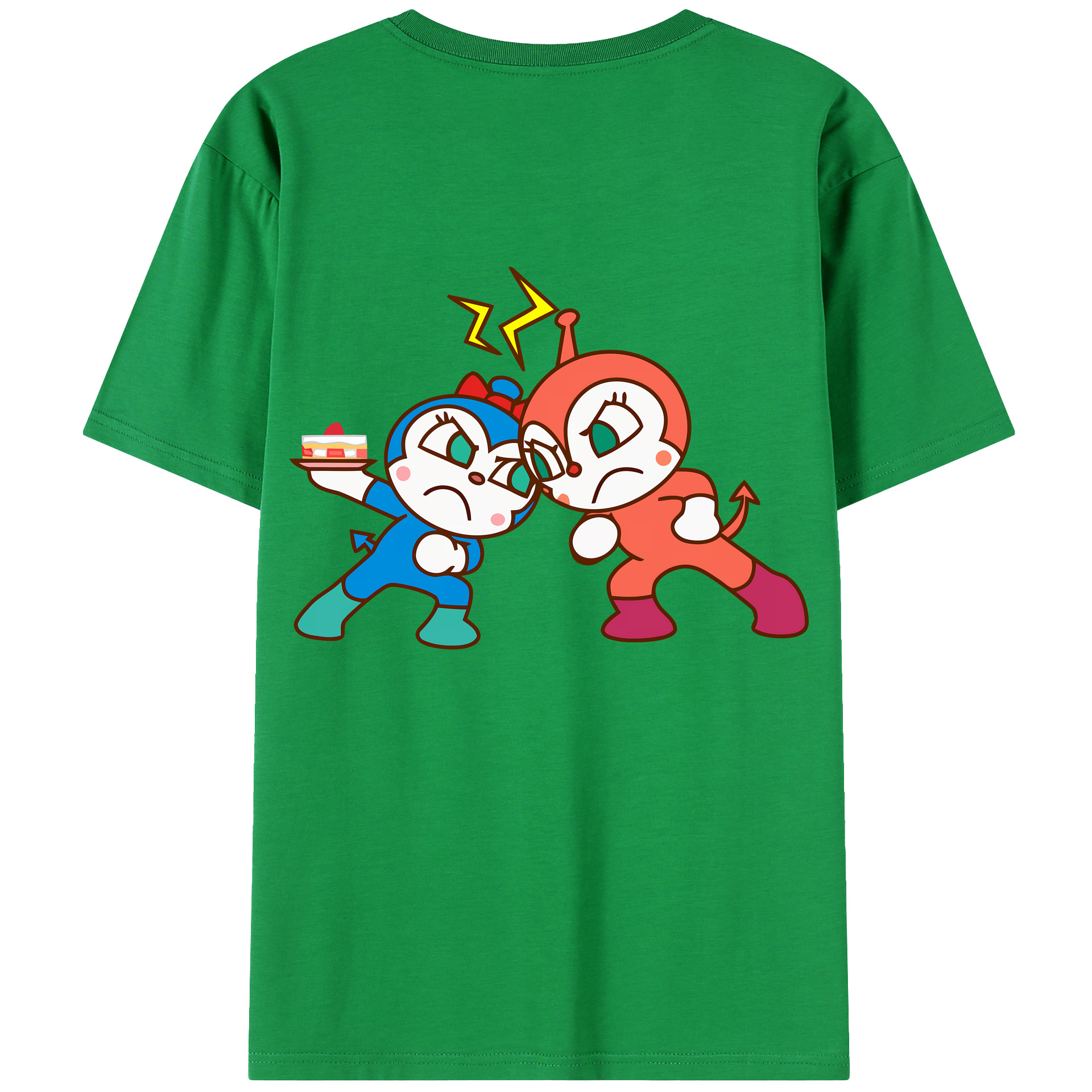 （画像用） アンパンマン Anpanman 綿100％ メンズ半袖Tシャツ（バックプリント） 通気性