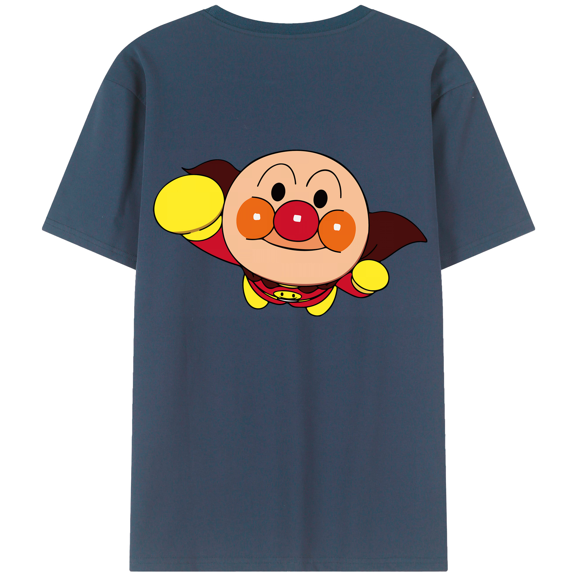 （画像用） アンパンマン Anpanman 綿100％ メンズ半袖Tシャツ（バックプリント） 通気性
