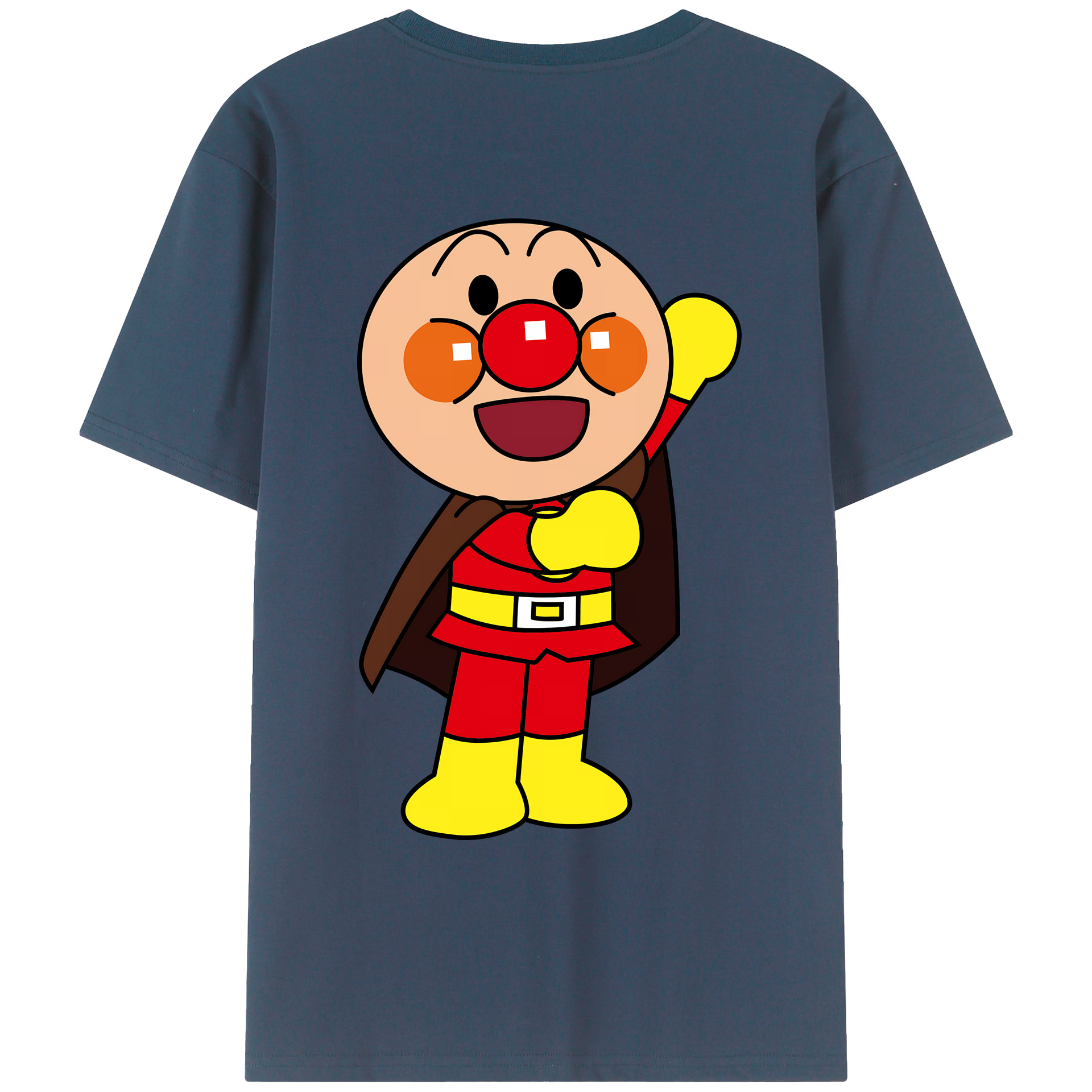 （画像用） アンパンマン Anpanman 綿100％ メンズ半袖Tシャツ（バックプリント） 通気性