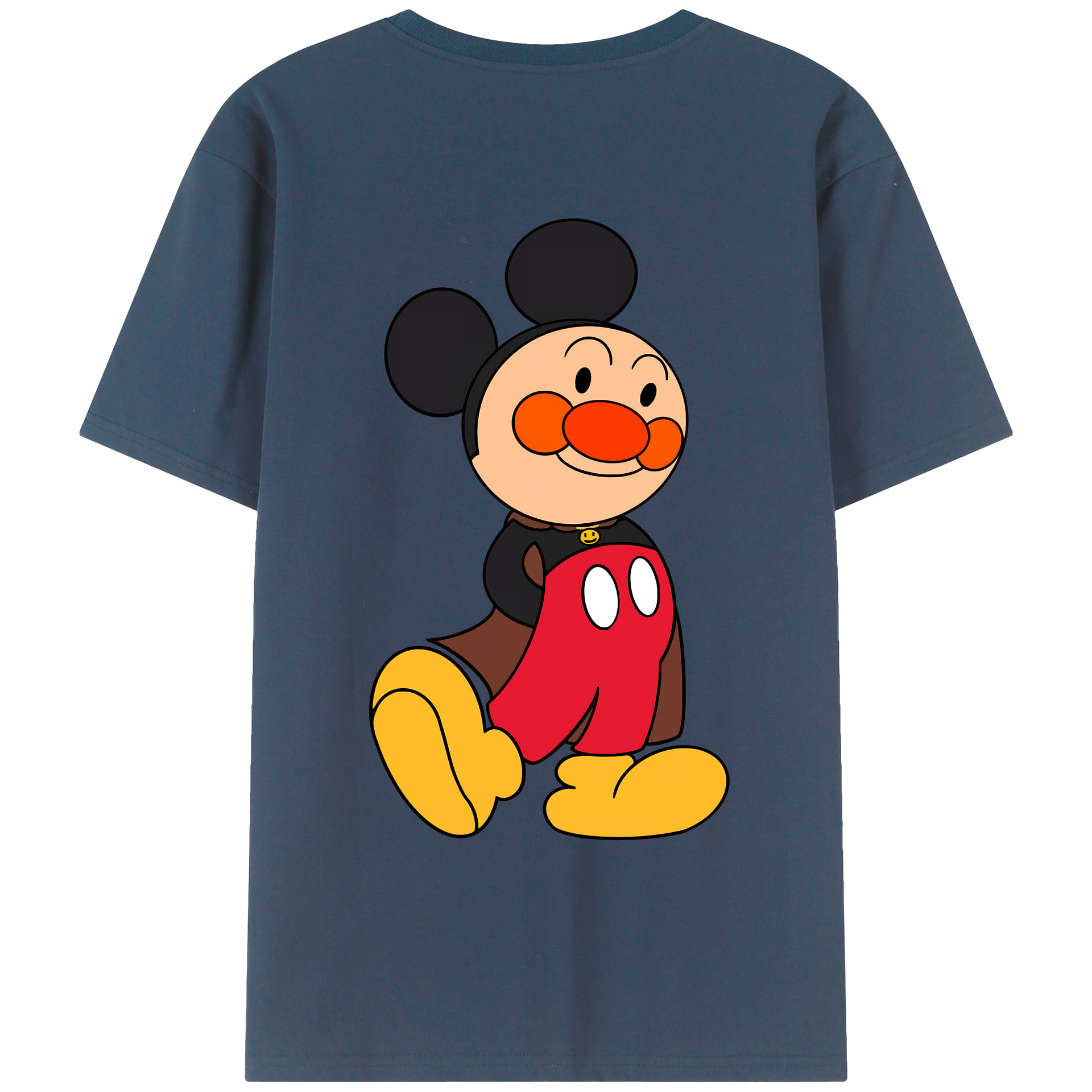 （画像用） アンパンマン Anpanman 綿100％ メンズ半袖Tシャツ（バックプリント） 通気性