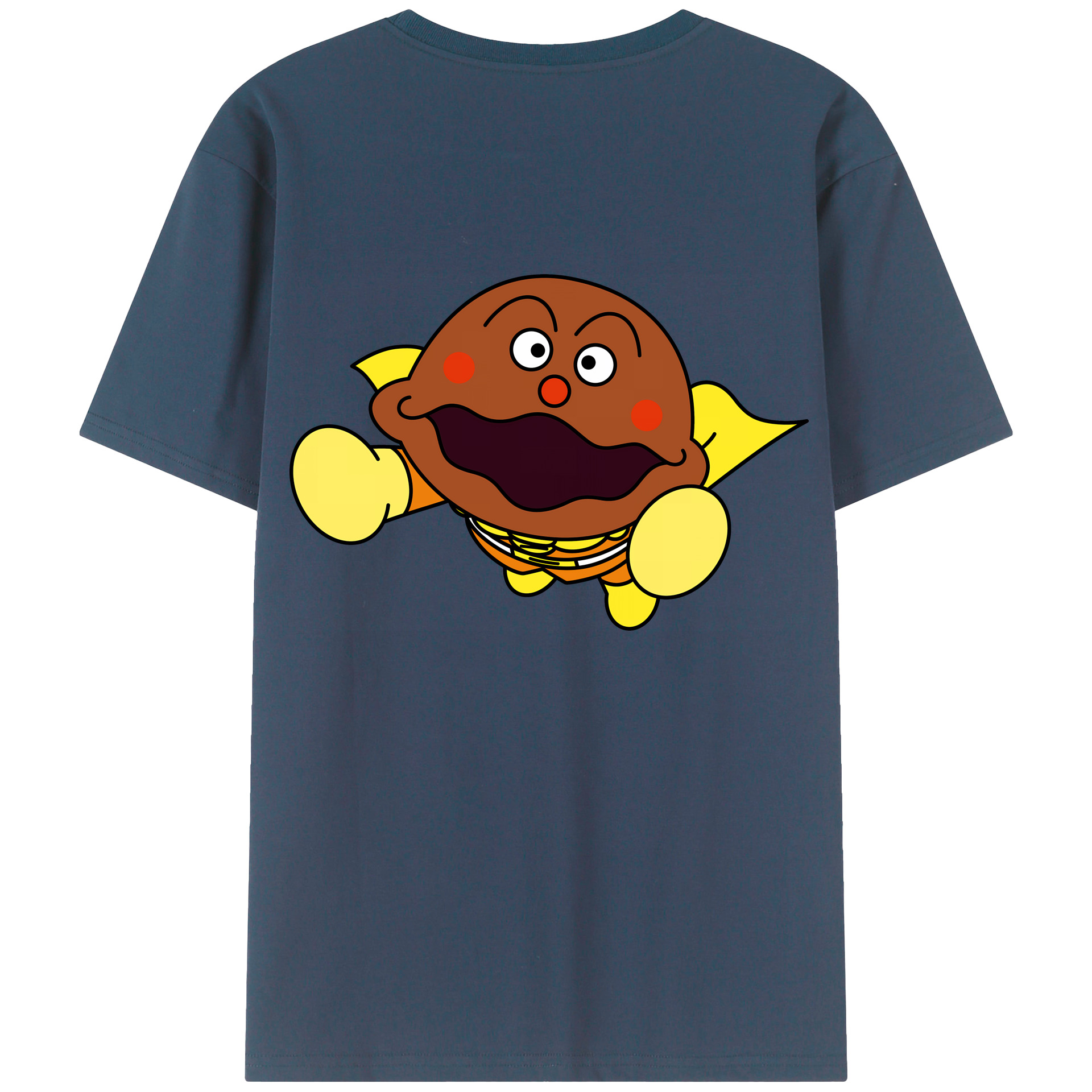 （画像用） アンパンマン Anpanman 綿100％ メンズ半袖Tシャツ（バックプリント） 通気性