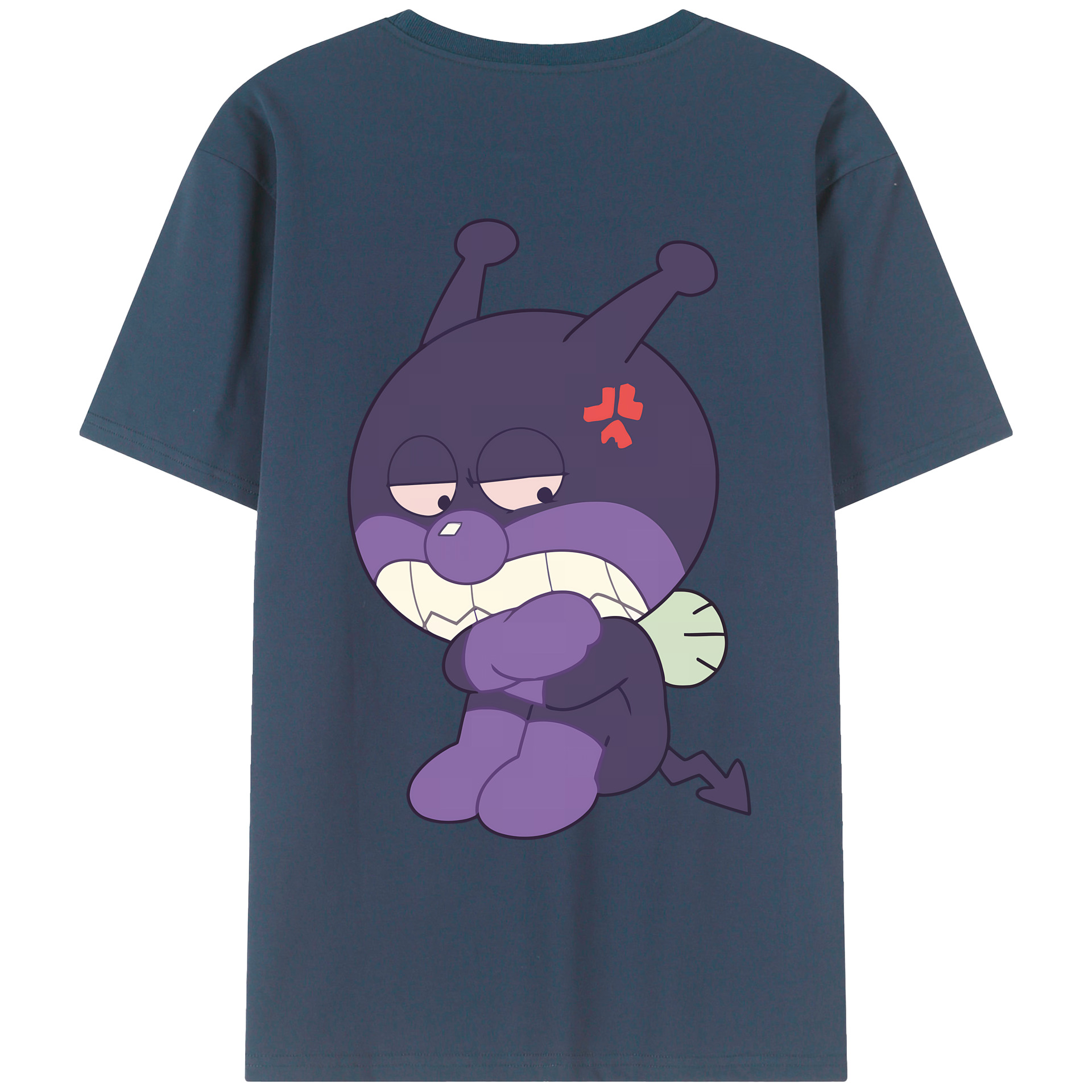 （画像用） アンパンマン Anpanman 綿100％ メンズ半袖Tシャツ（バックプリント） 通気性