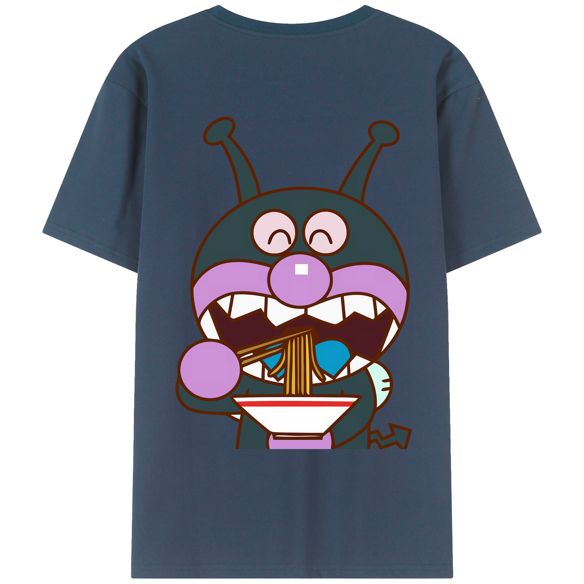 （画像用） アンパンマン Anpanman 綿100％ メンズ半袖Tシャツ（バックプリント） 通気性