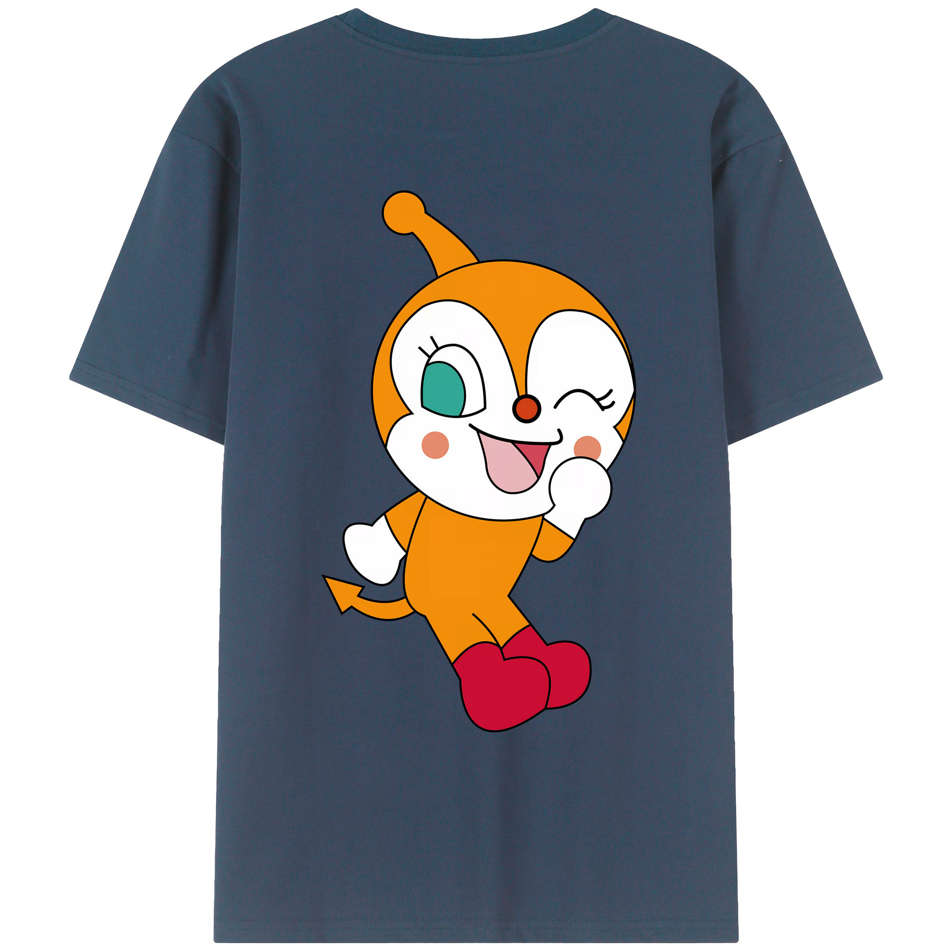 （画像用） アンパンマン Anpanman 綿100％ メンズ半袖Tシャツ（バックプリント） 通気性