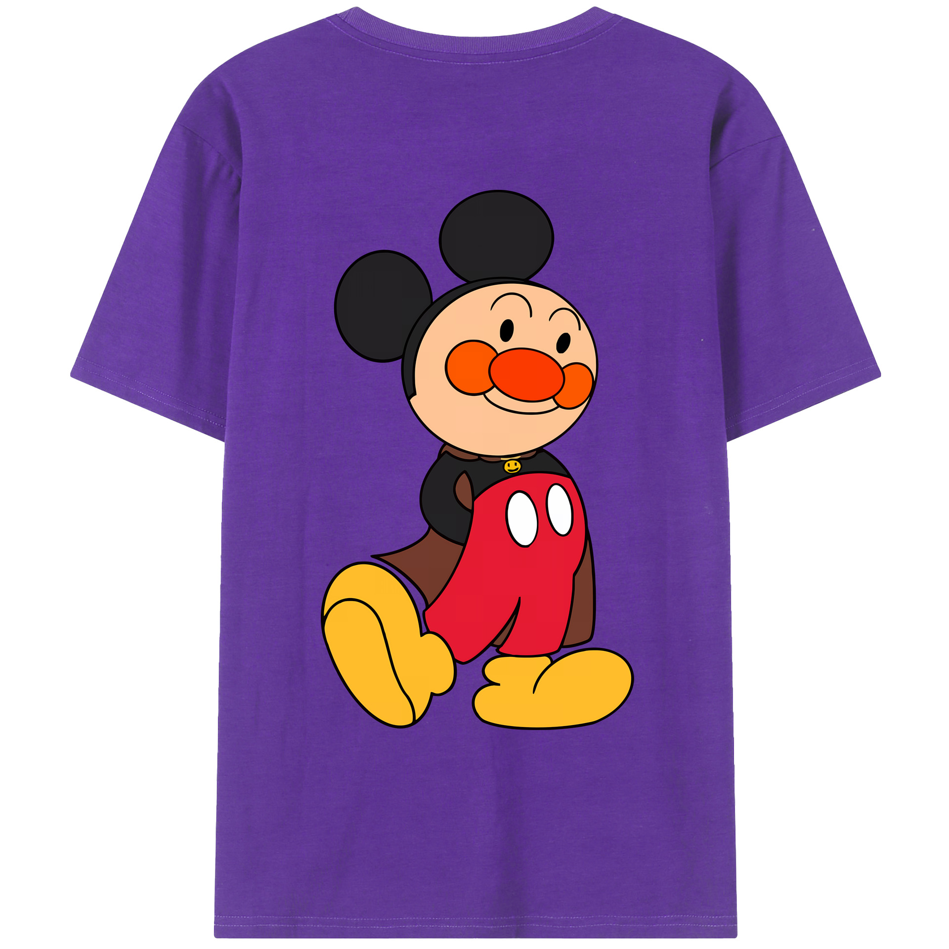 （画像用） アンパンマン Anpanman 綿100％ メンズ半袖Tシャツ（バックプリント） 通気性