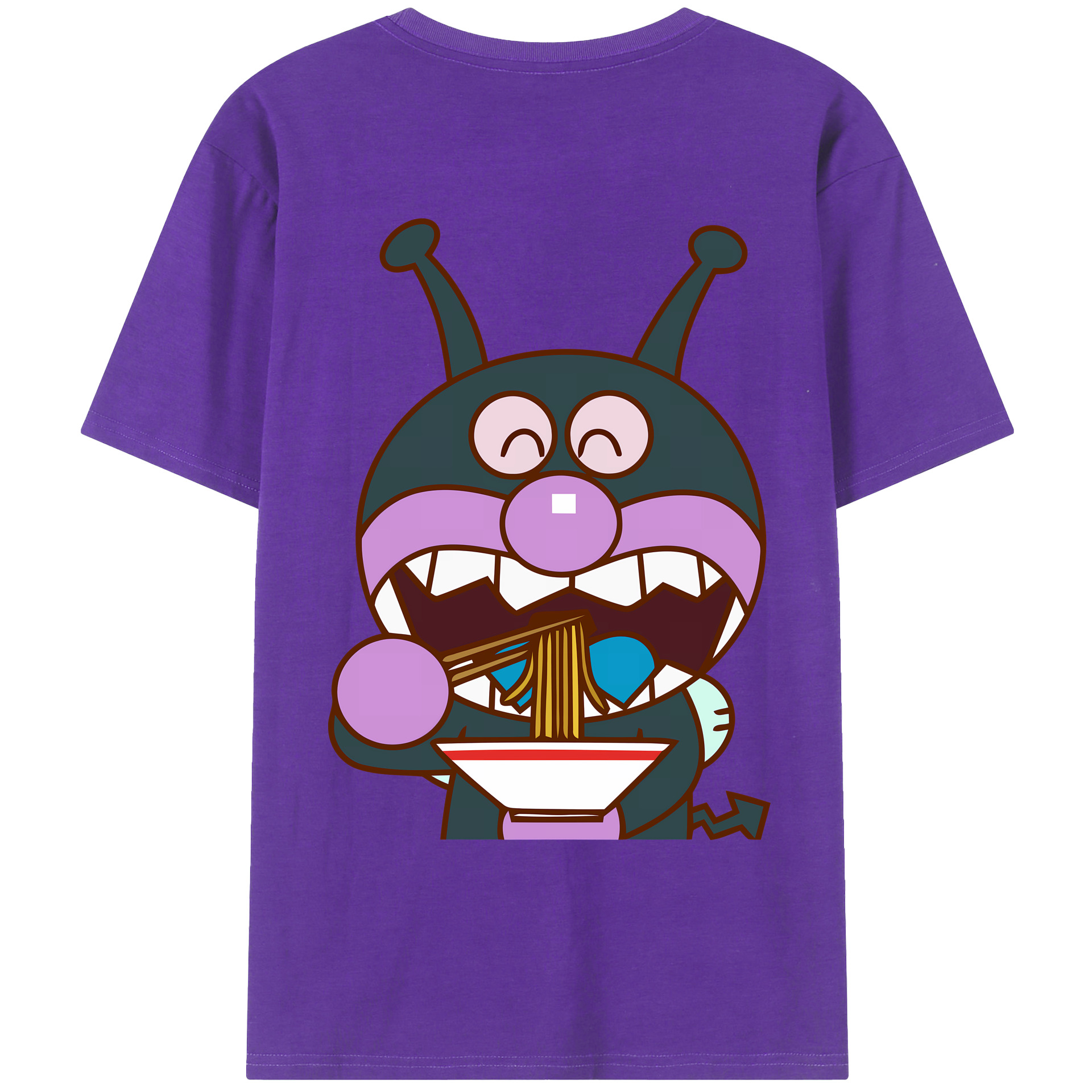 （画像用） アンパンマン Anpanman 綿100％ メンズ半袖Tシャツ（バックプリント） 通気性