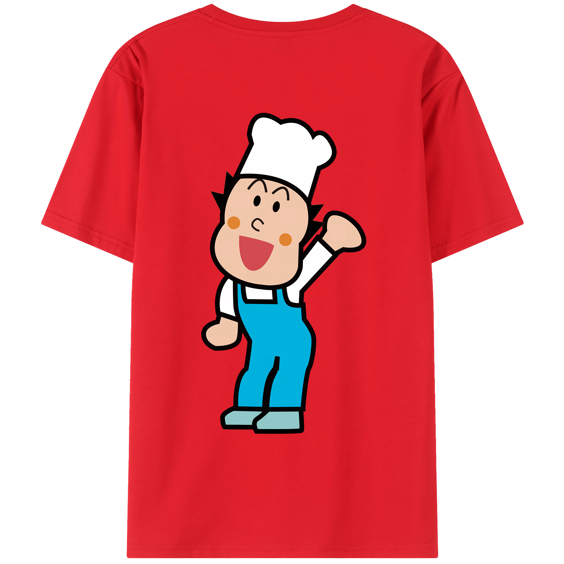（画像用） アンパンマン Anpanman 綿100％ メンズ半袖Tシャツ（バックプリント） 通気性