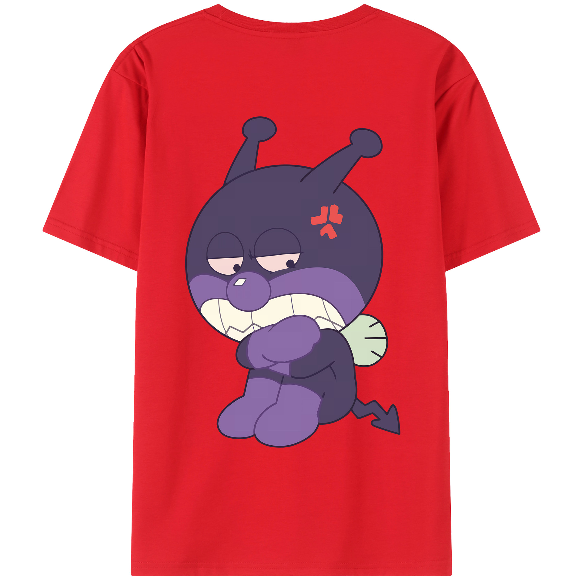 （画像用） アンパンマン Anpanman 綿100％ メンズ半袖Tシャツ（バックプリント） 通気性